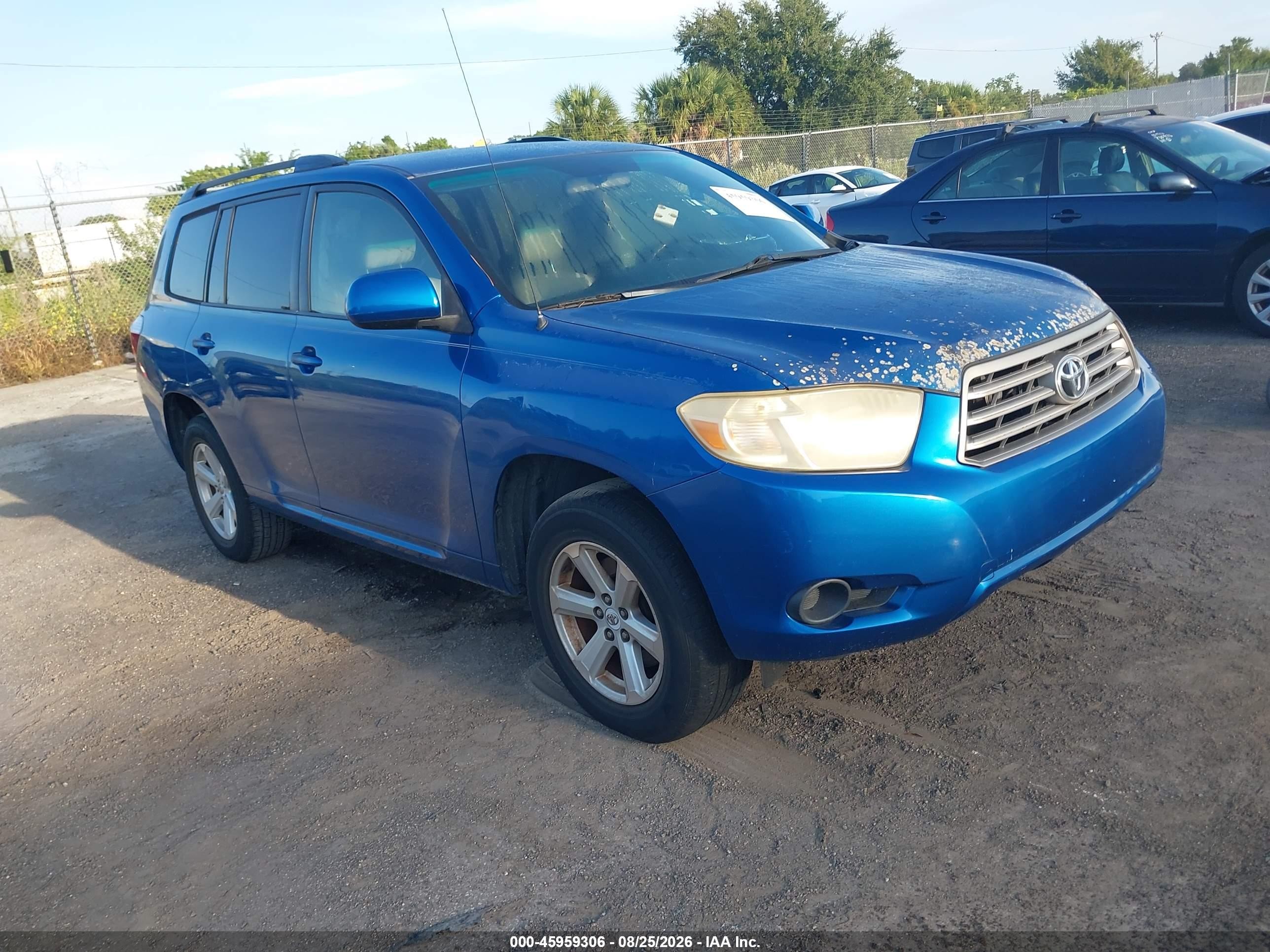 2008 Toyota Highlander   Blue vin: JTEDS41AX82010153