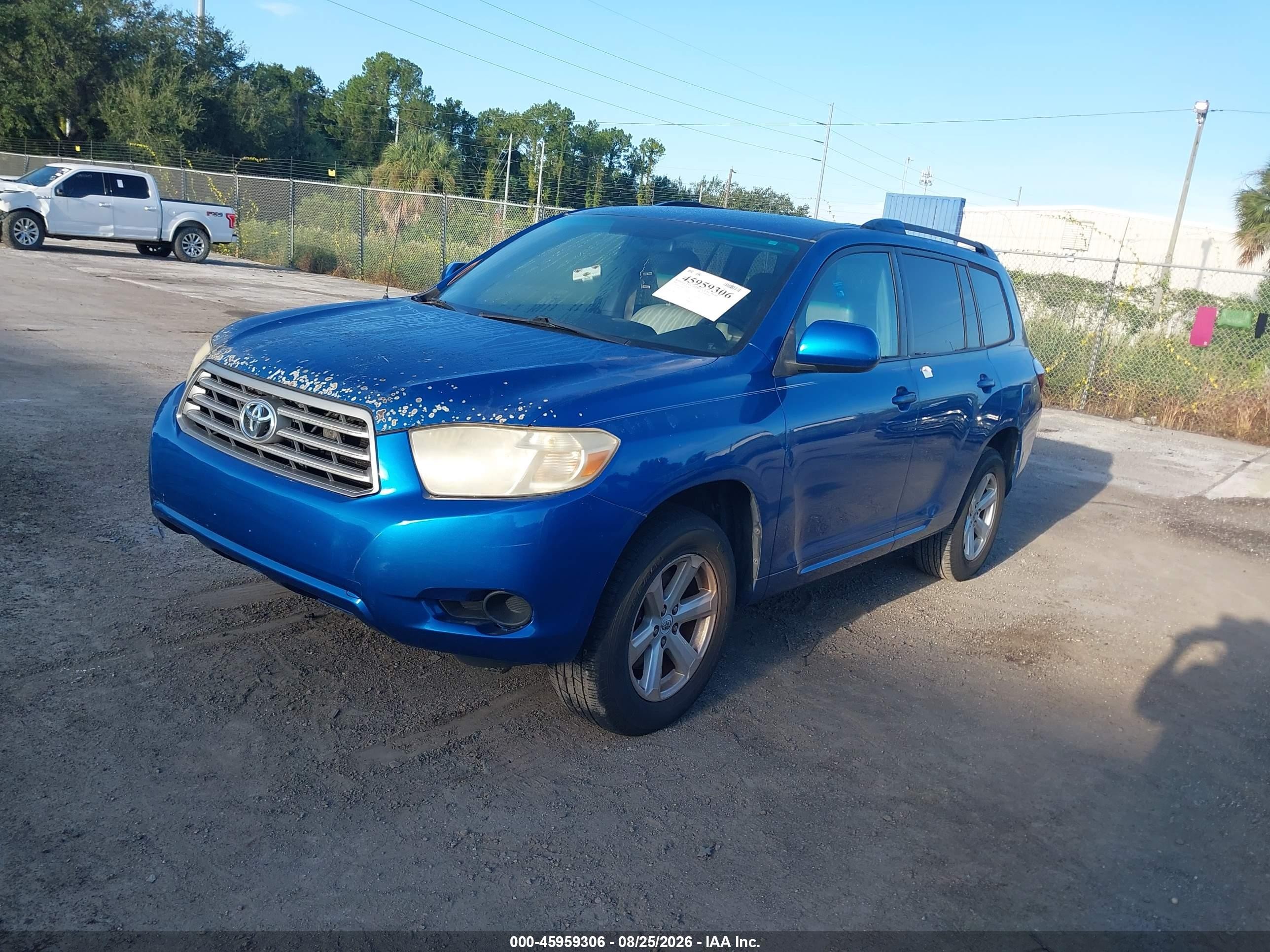 2008 Toyota Highlander   Blue vin: JTEDS41AX82010153