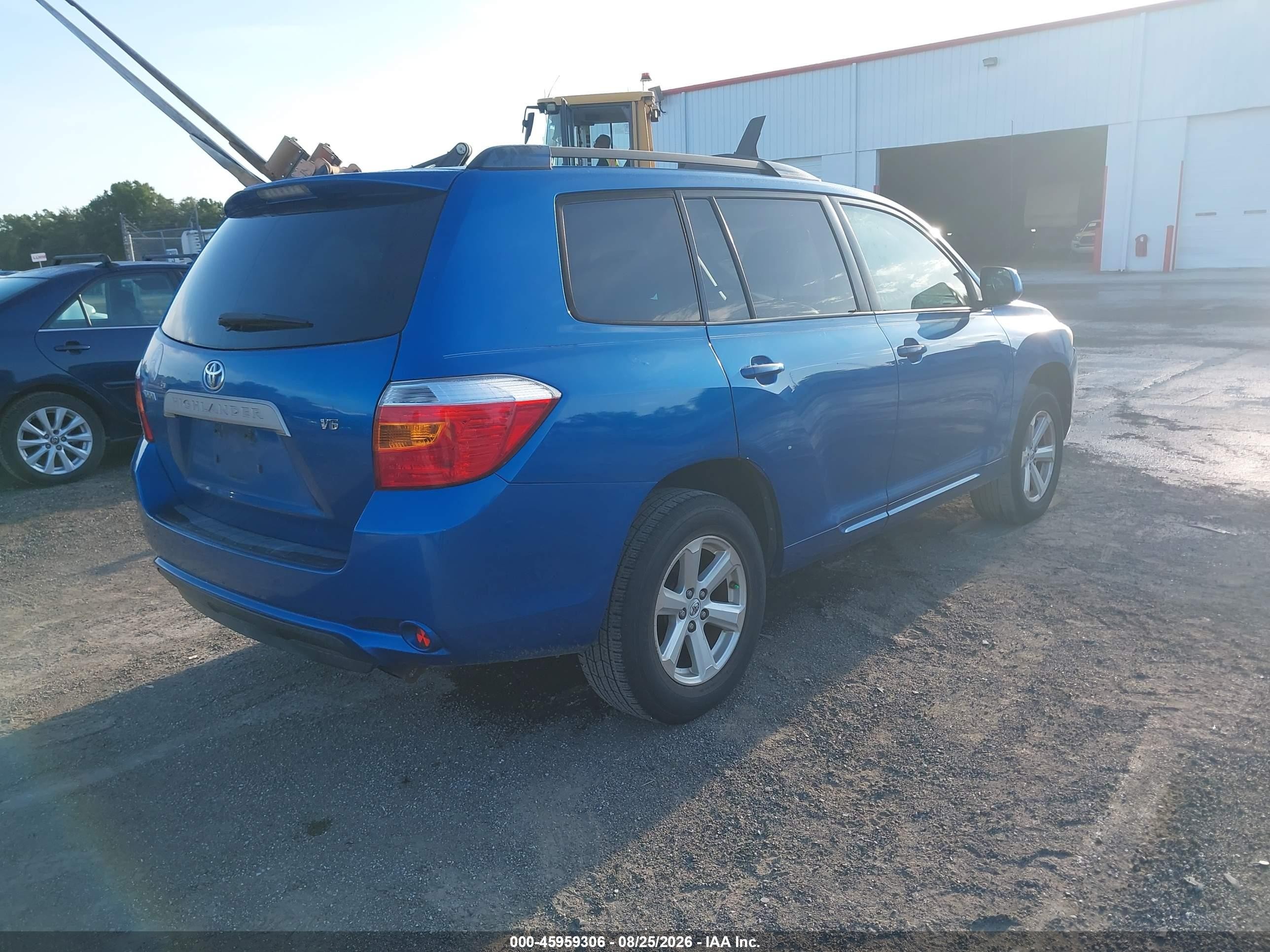 2008 Toyota Highlander   Blue vin: JTEDS41AX82010153