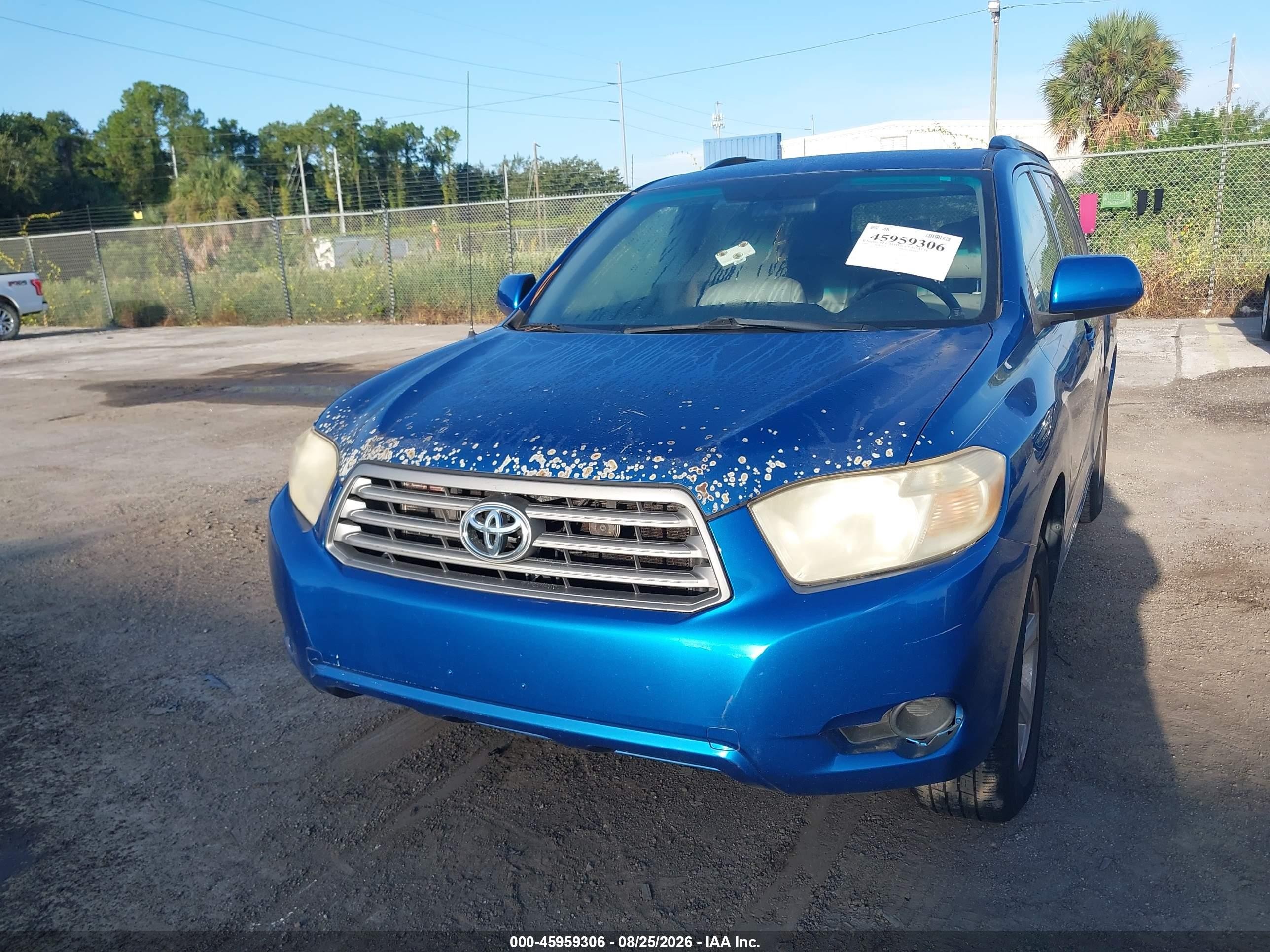 2008 Toyota Highlander   Blue vin: JTEDS41AX82010153