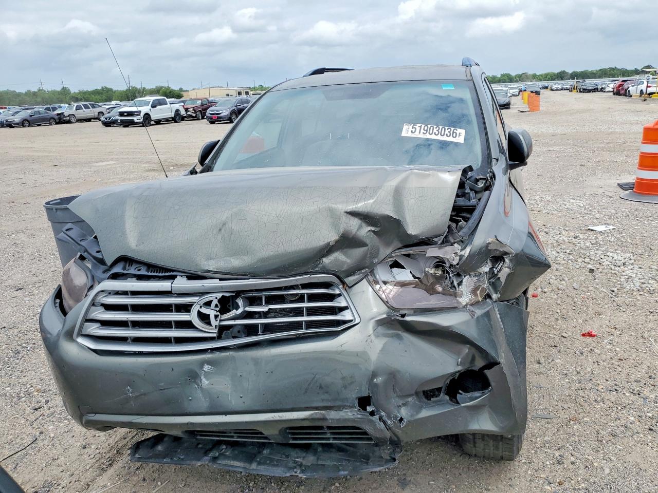 2008 Toyota Highlander Base Gray vin: JTEDS41AX82053410