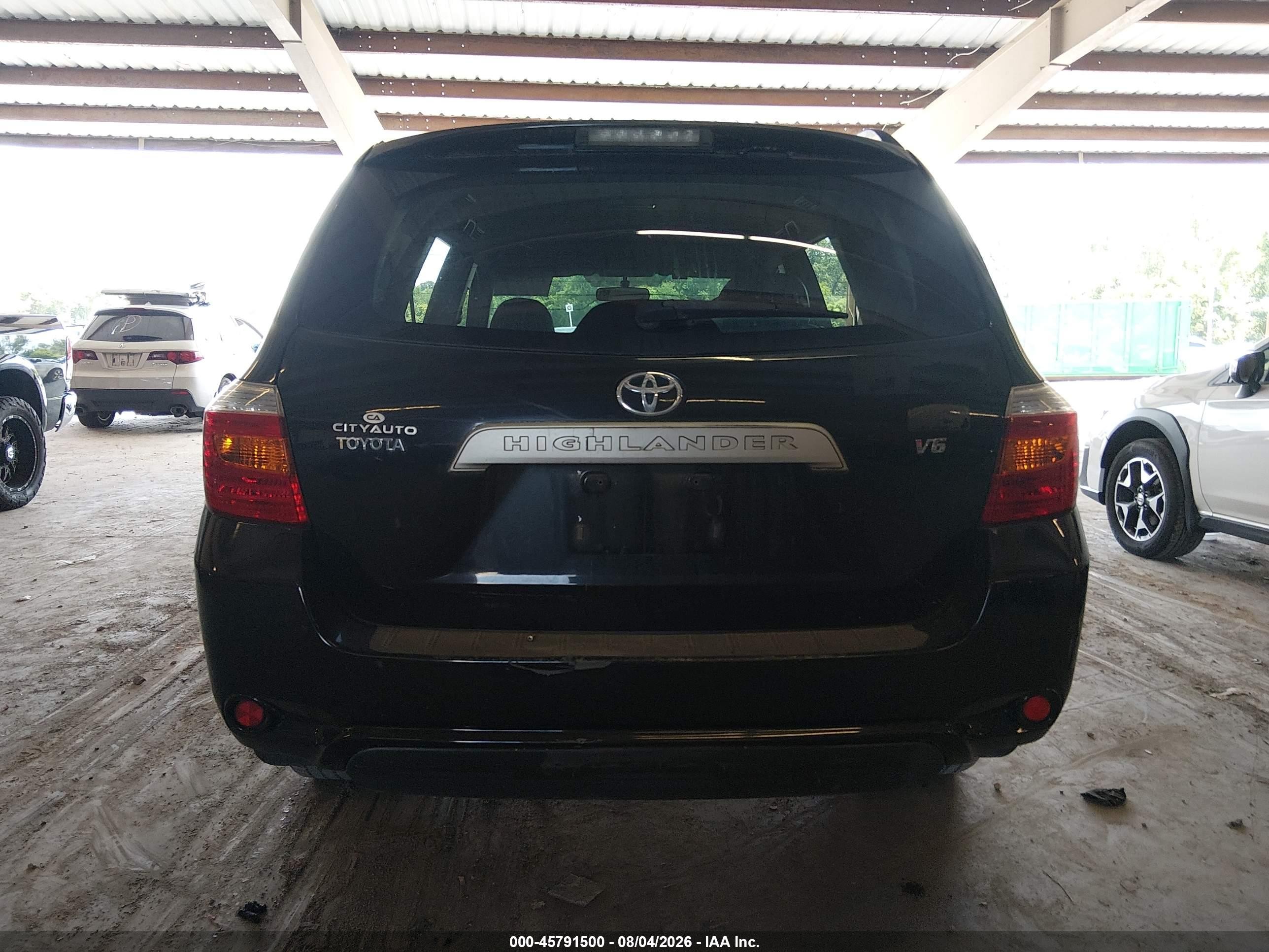 2009 Toyota Highlander   Black vin: JTEDS41AX92088241