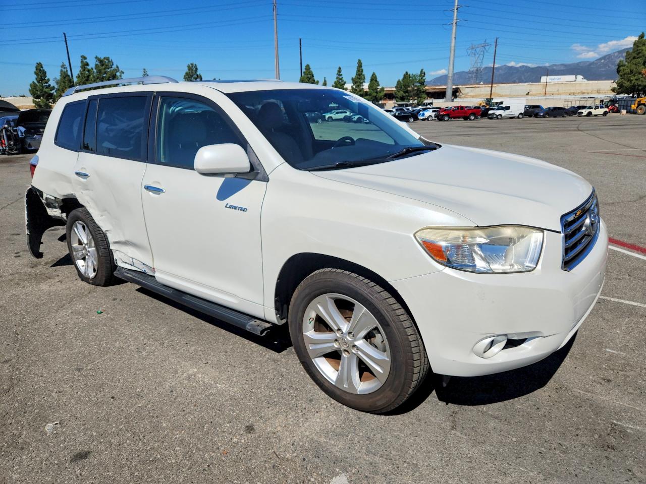 2008 Toyota Highlander Limited White vin: JTEDS42A082033553