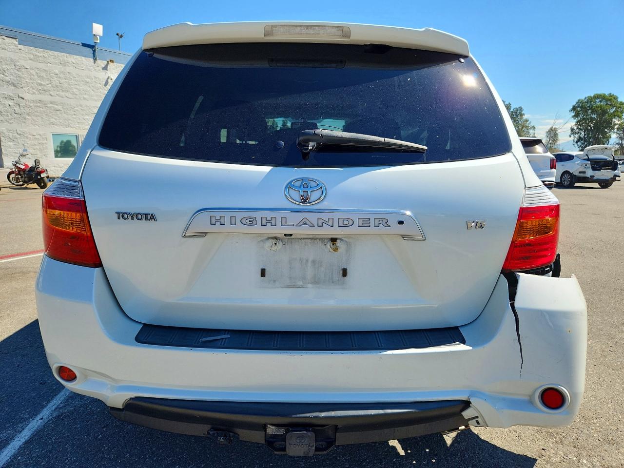 2008 Toyota Highlander Limited White vin: JTEDS42A082033553