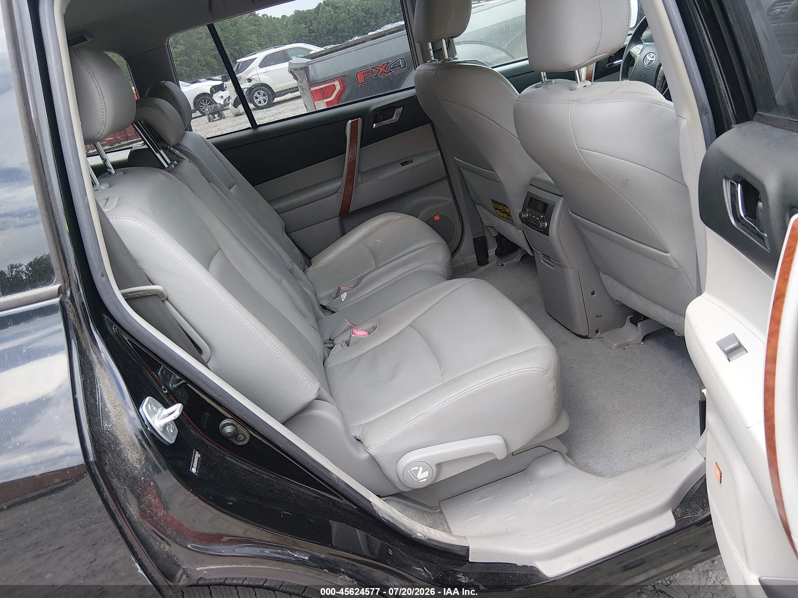 2008 Toyota Highlander Limited Black vin: JTEDS42A082054614