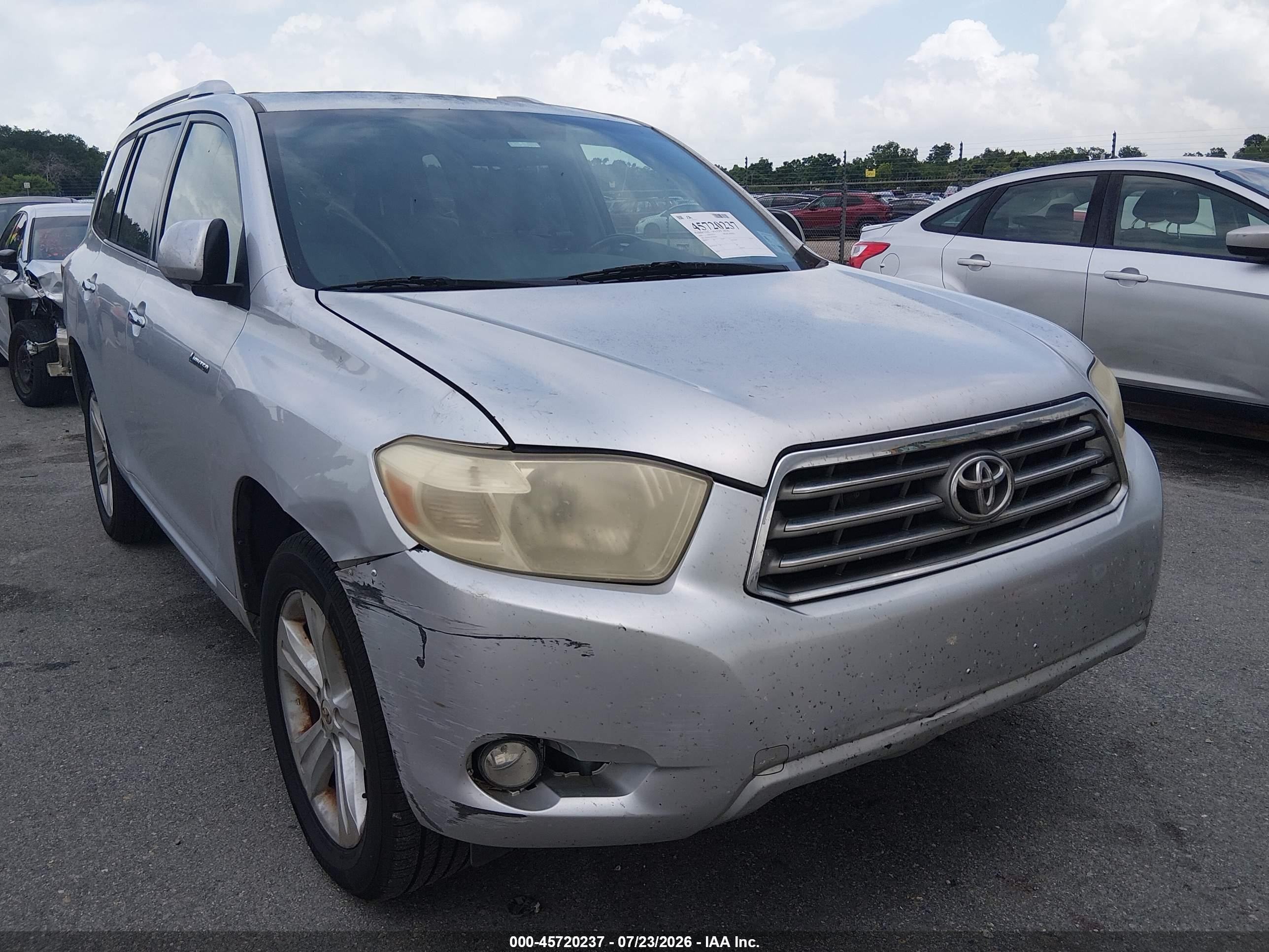 2009 Toyota Highlander Limited Silver vin: JTEDS42A092080082