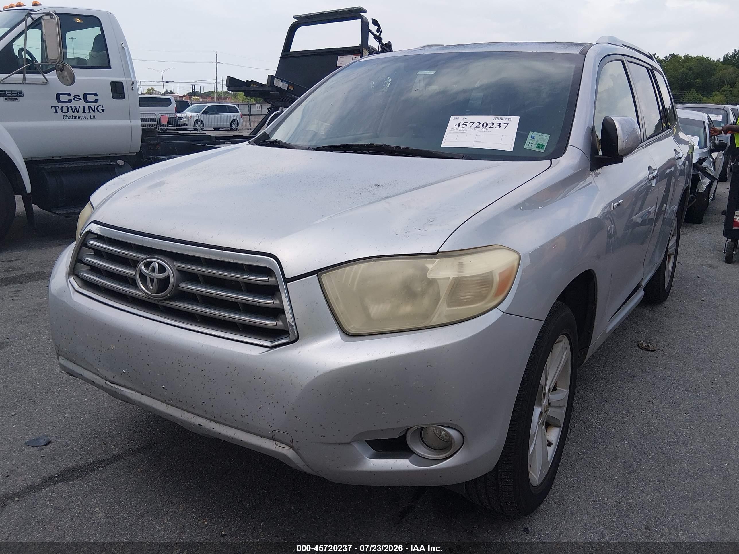 2009 Toyota Highlander Limited Silver vin: JTEDS42A092080082