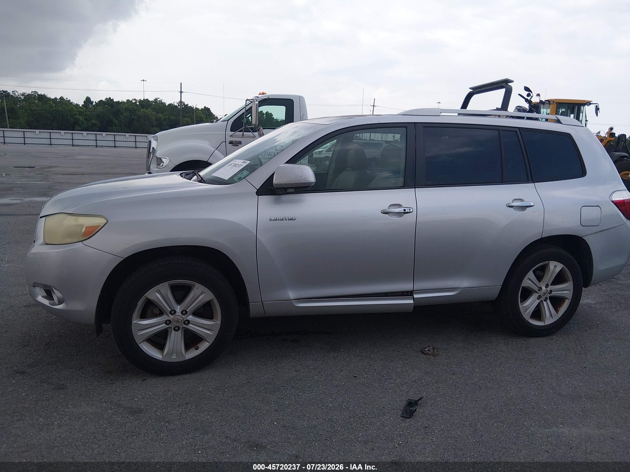 2009 Toyota Highlander Limited Silver vin: JTEDS42A092080082