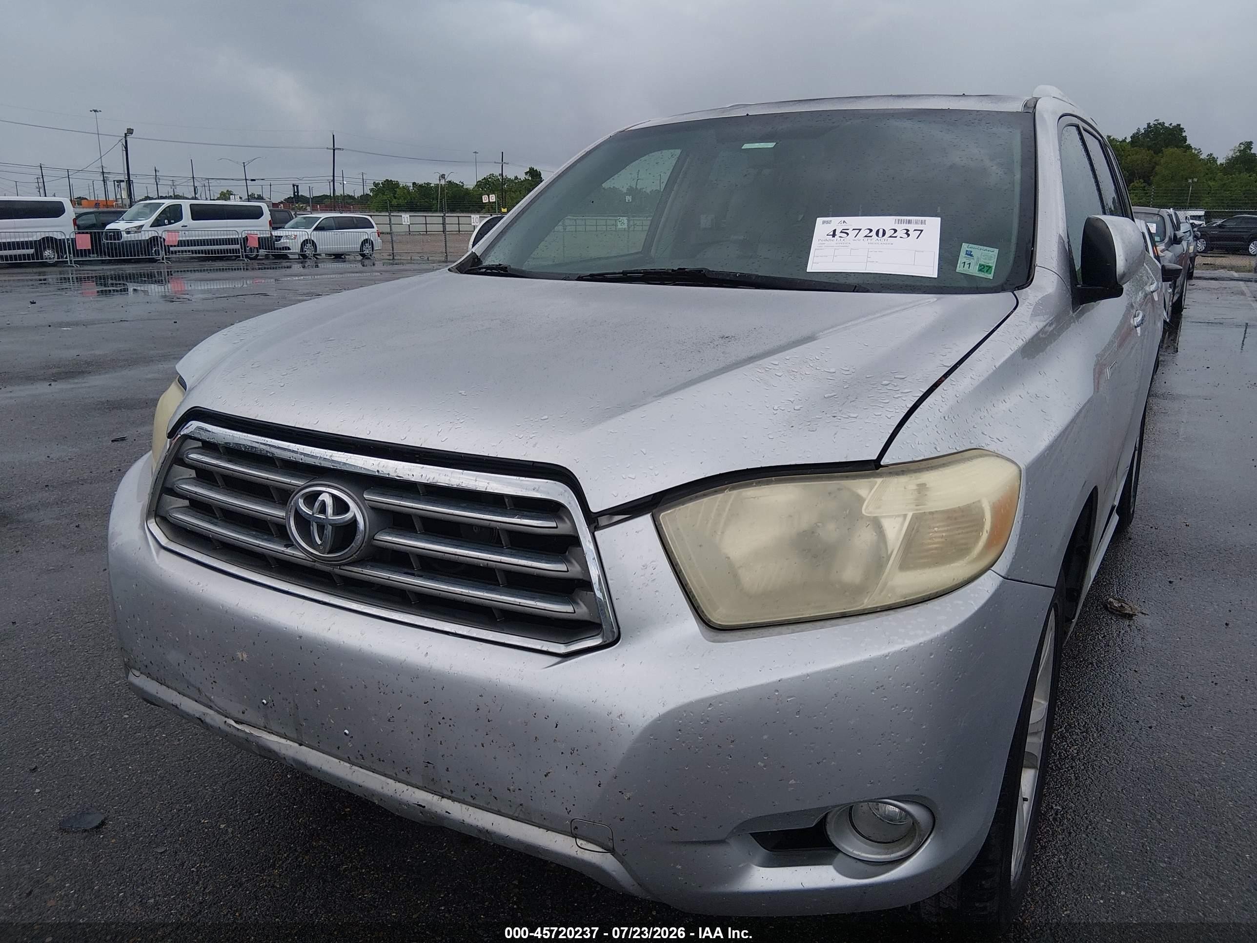 2009 Toyota Highlander Limited Silver vin: JTEDS42A092080082
