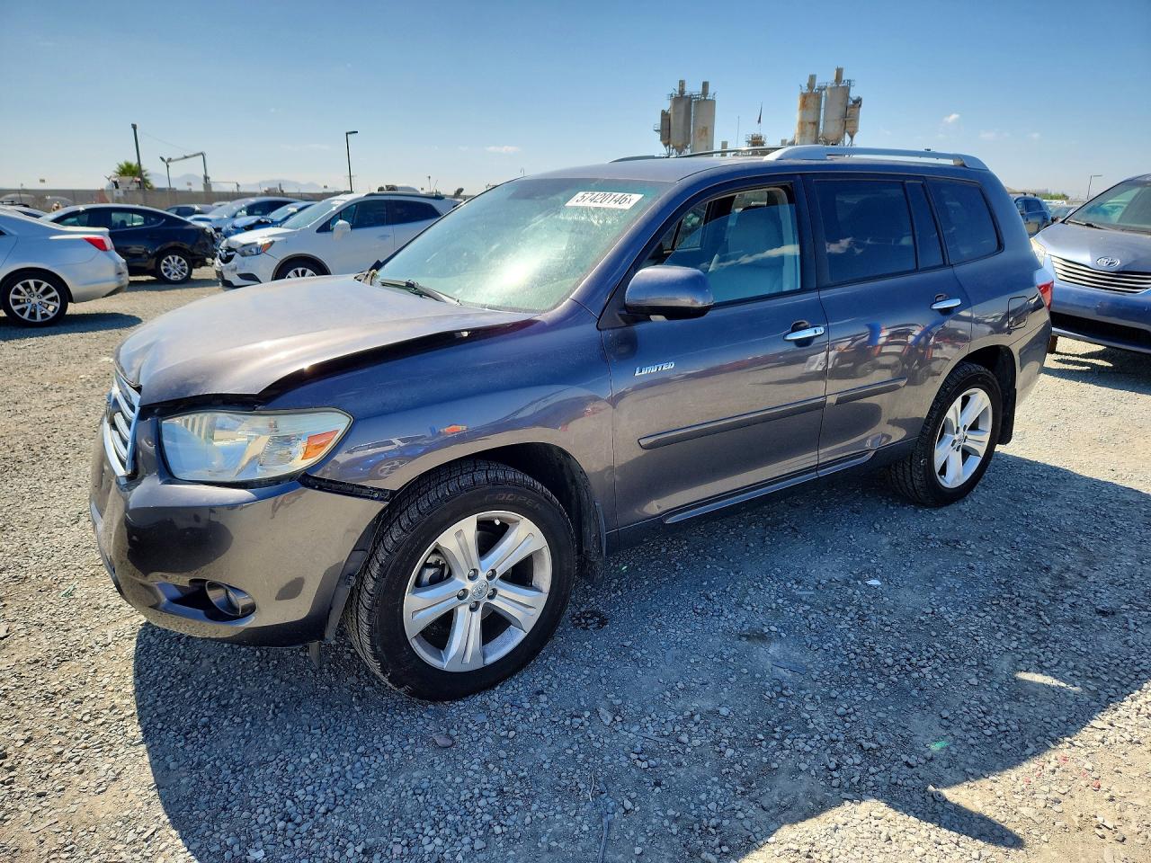 2008 Toyota Highlander Limited Gray vin: JTEDS42A182003977