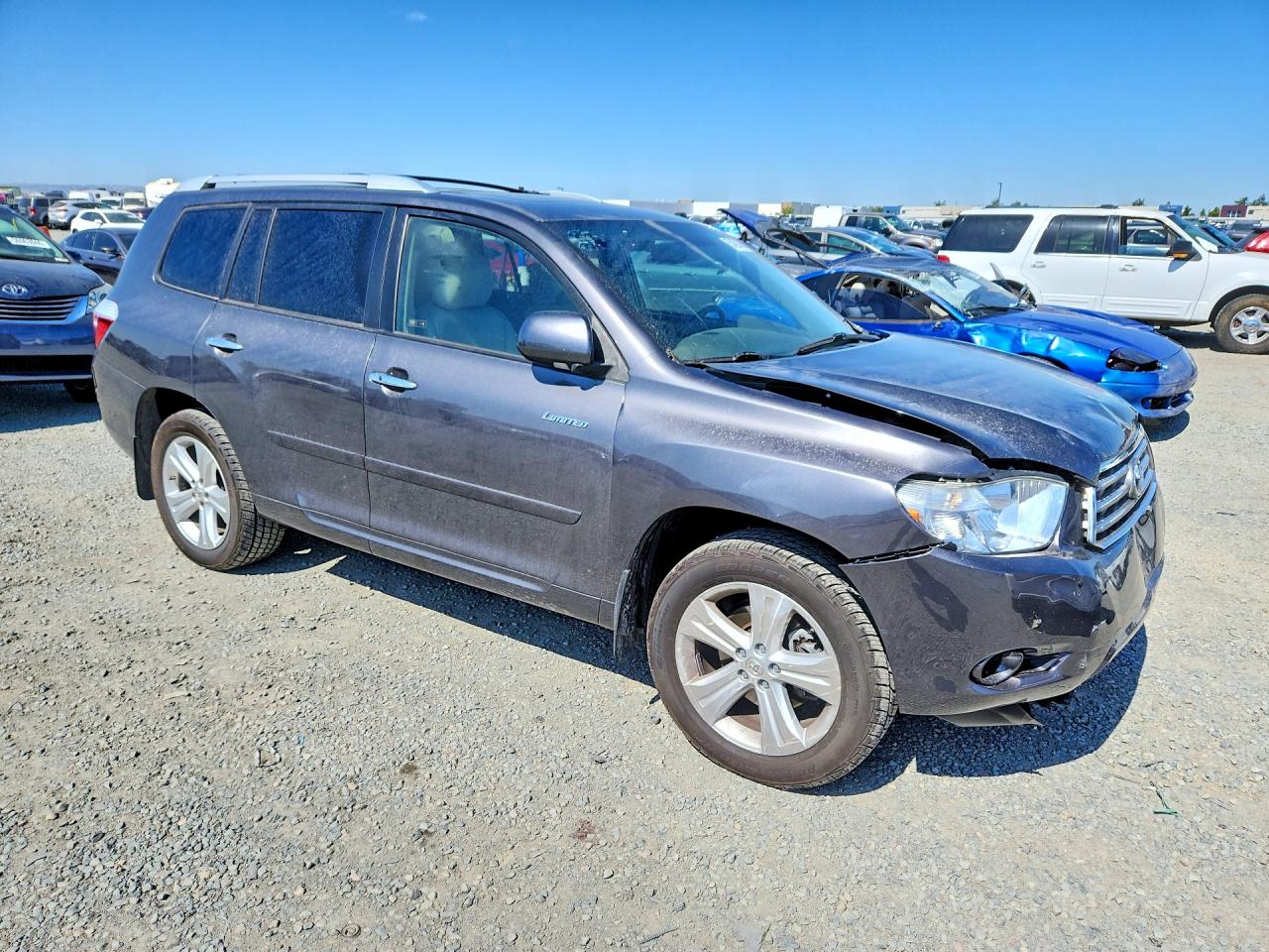 2008 Toyota Highlander Limited Gray vin: JTEDS42A182003977