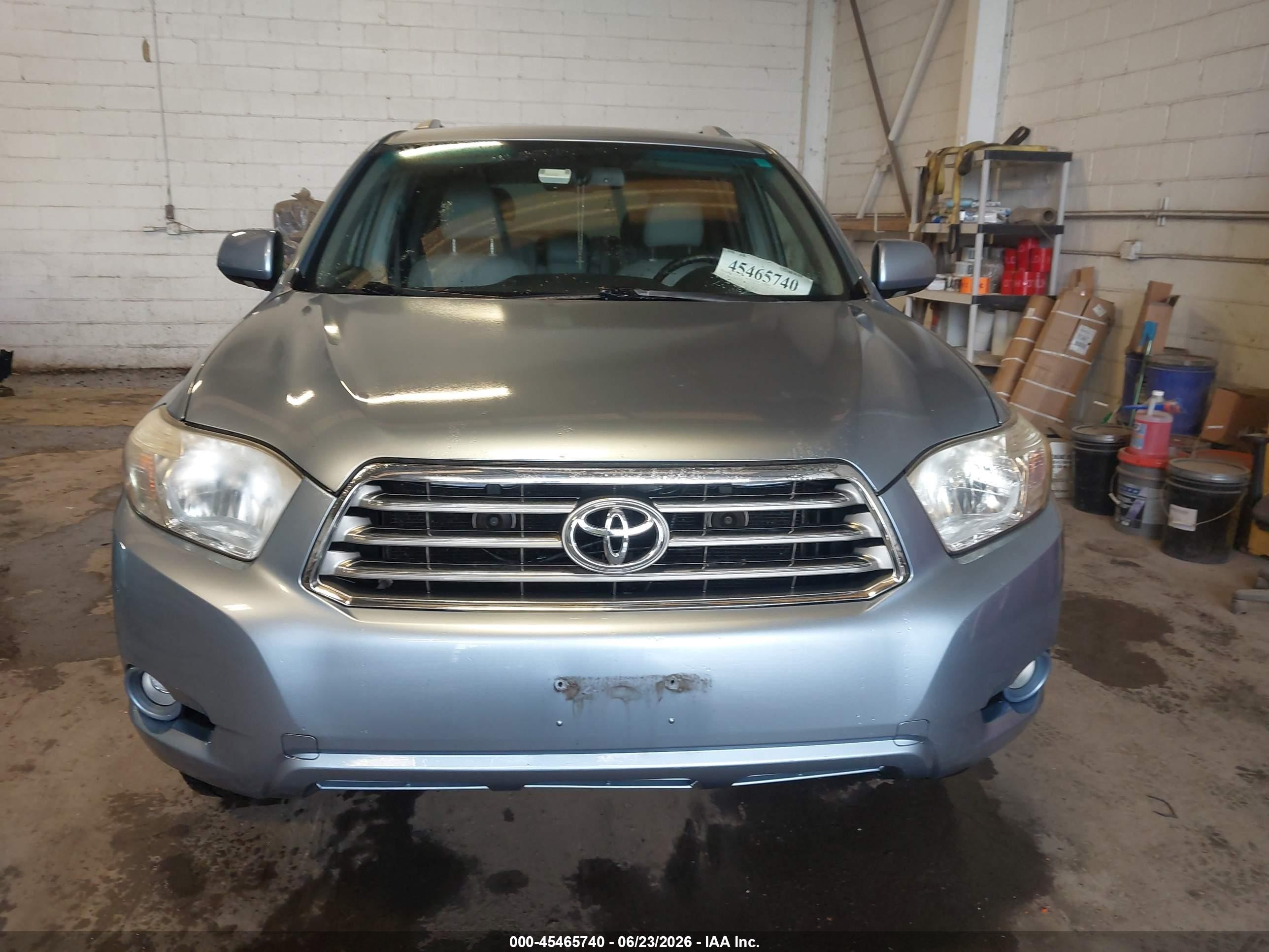 2008 Toyota Highlander Limited Light Blue vin: JTEDS42A182006684