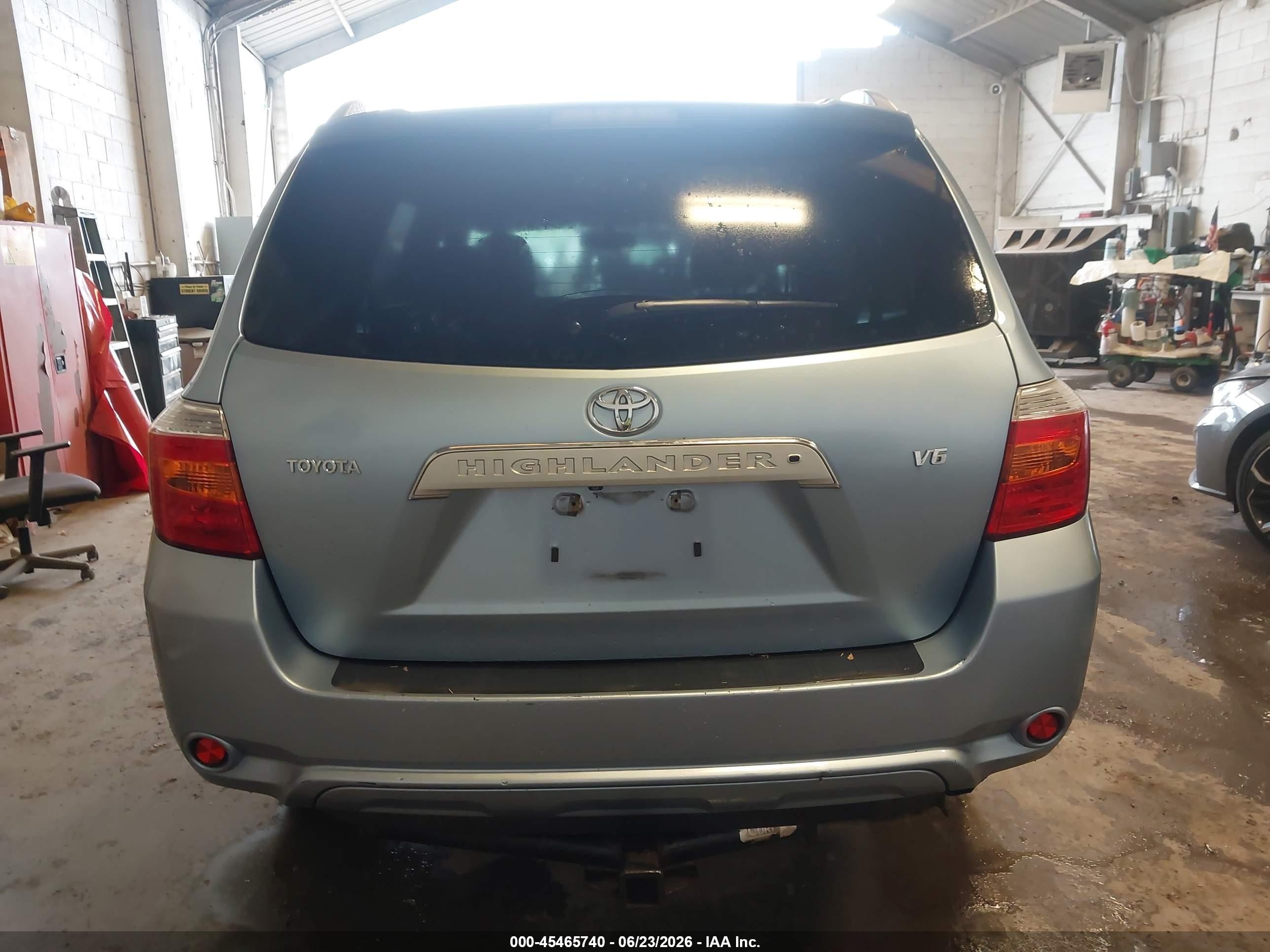 2008 Toyota Highlander Limited Light Blue vin: JTEDS42A182006684