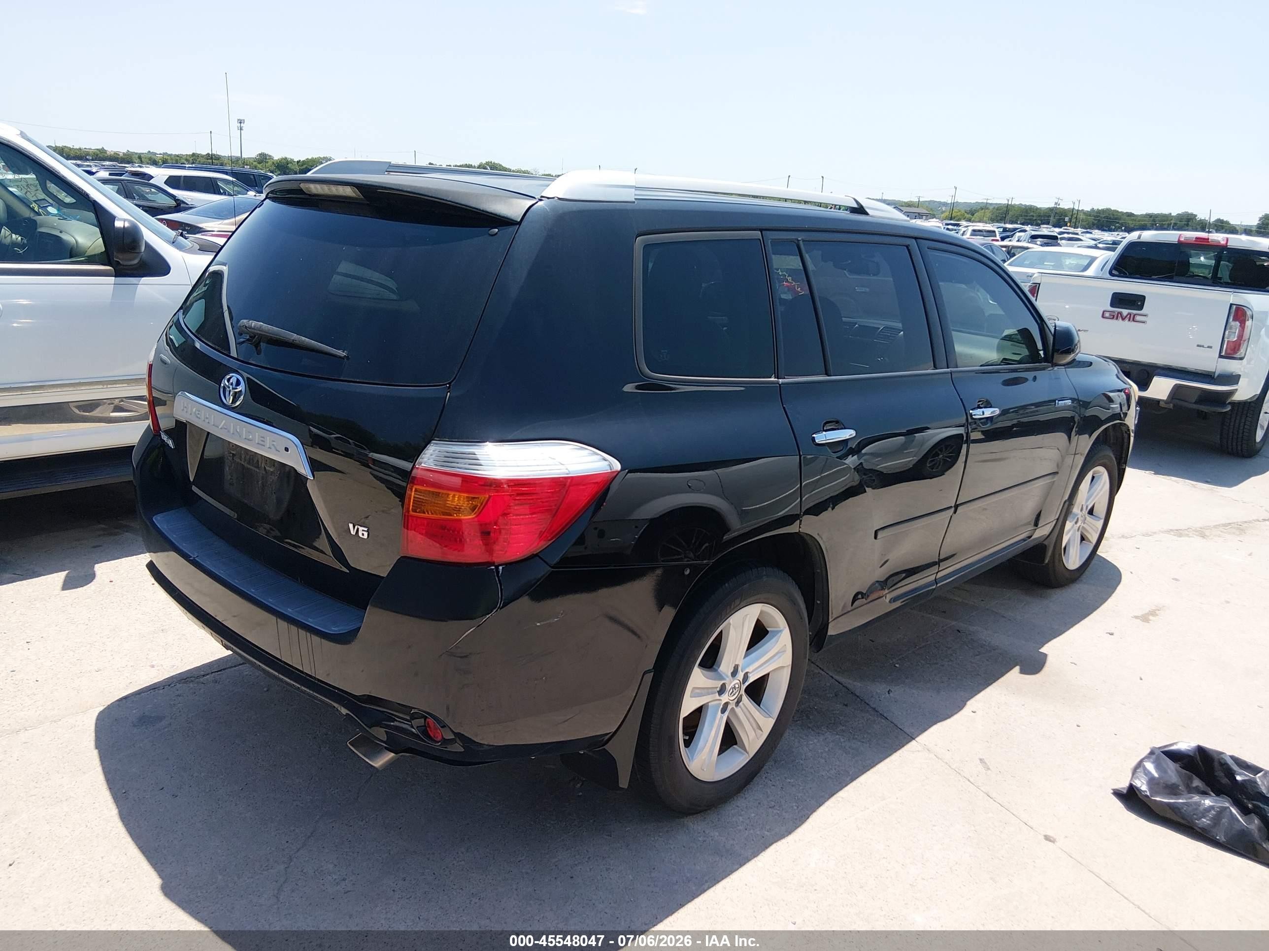 2008 Toyota Highlander Limited Черный vin: JTEDS42A182022657