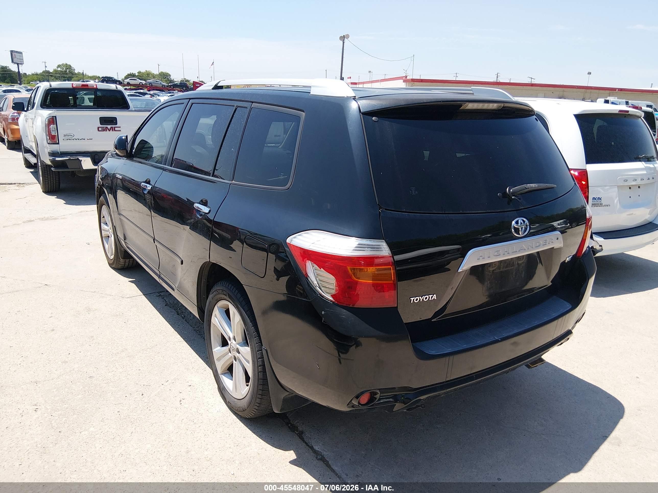 2008 Toyota Highlander Limited Черный vin: JTEDS42A182022657