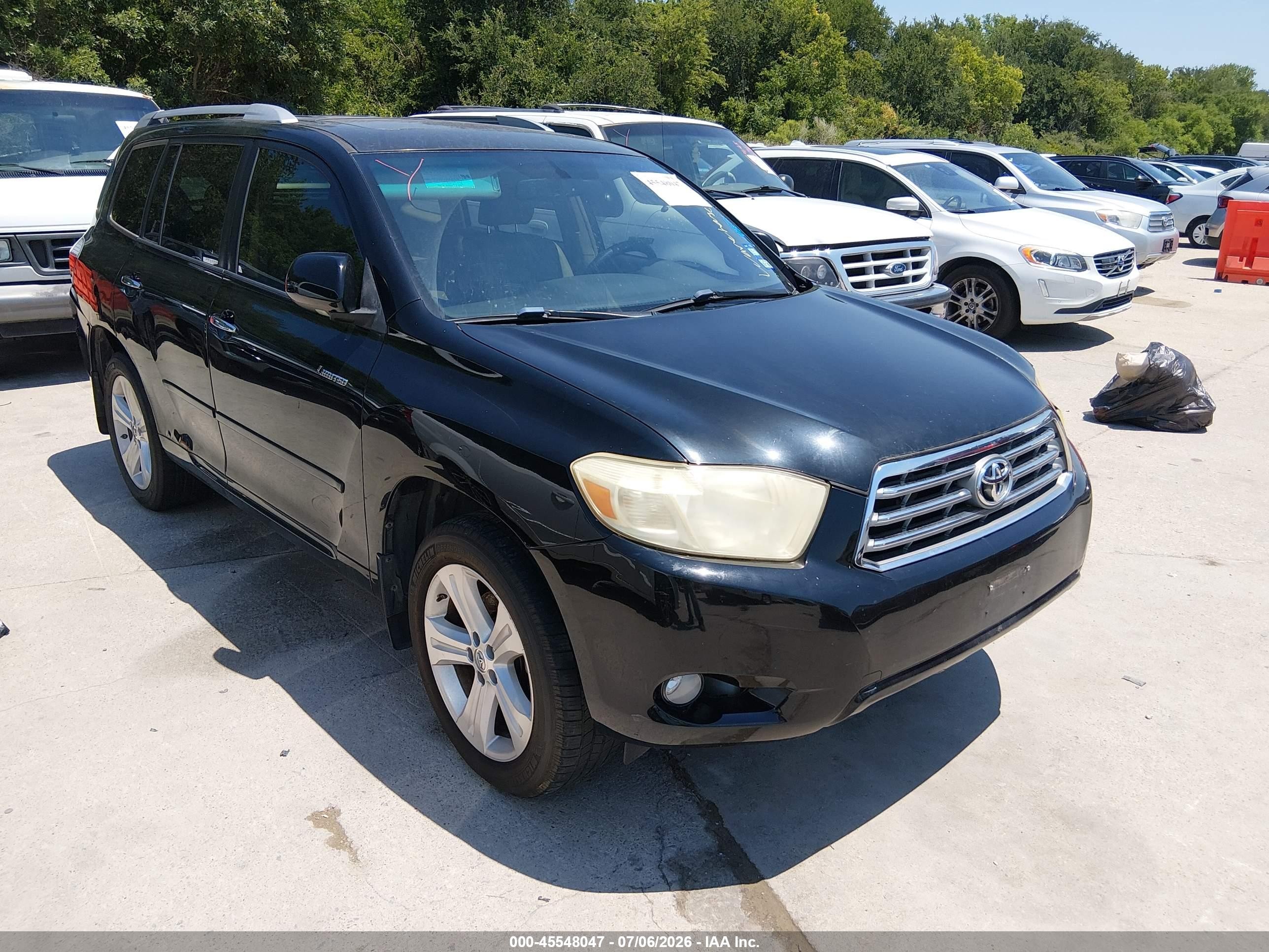 2008 Toyota Highlander Limited Черный vin: JTEDS42A182022657
