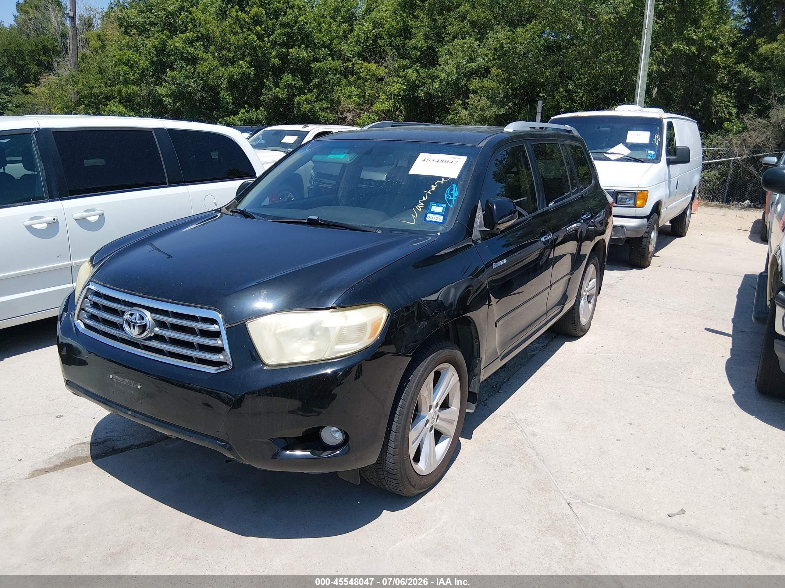2008 Toyota Highlander Limited Черный vin: JTEDS42A182022657
