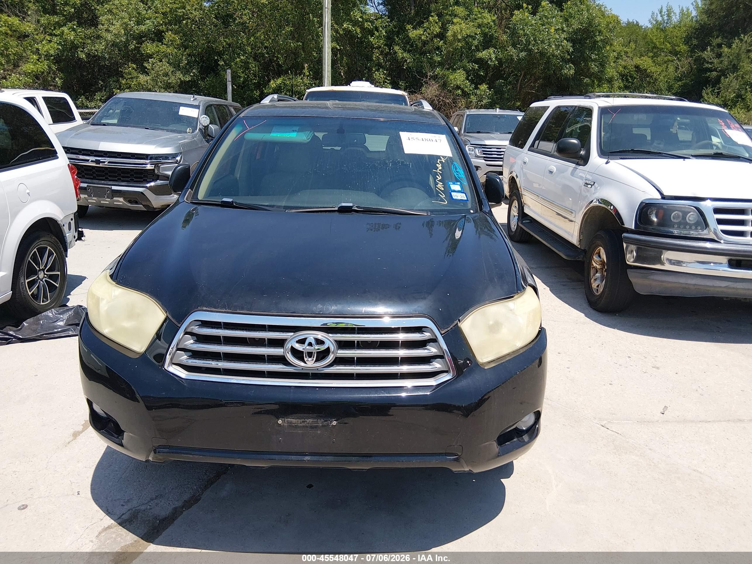 2008 Toyota Highlander Limited Черный vin: JTEDS42A182022657