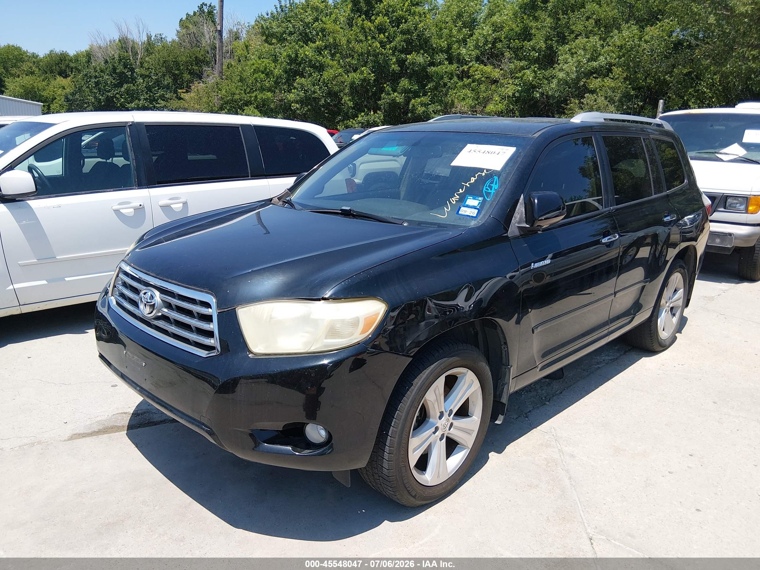 2008 Toyota Highlander Limited Черный vin: JTEDS42A182022657