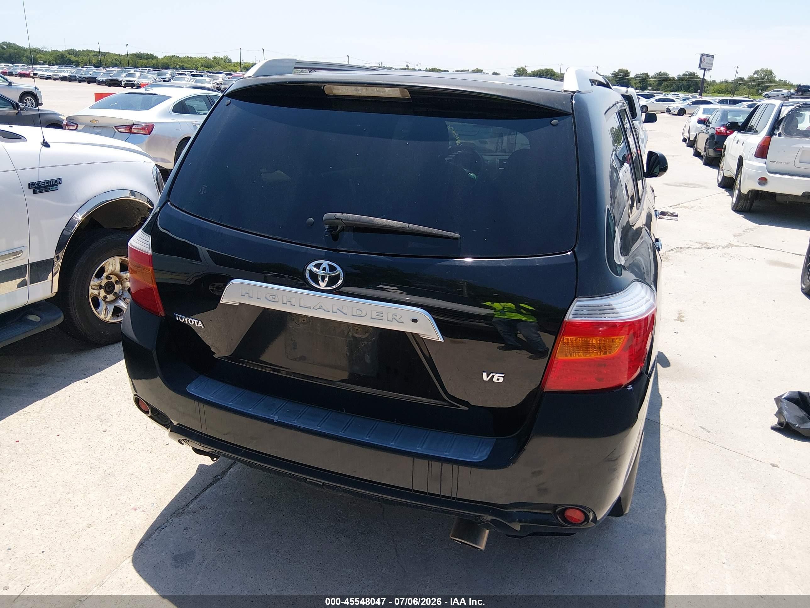 2008 Toyota Highlander Limited Черный vin: JTEDS42A182022657