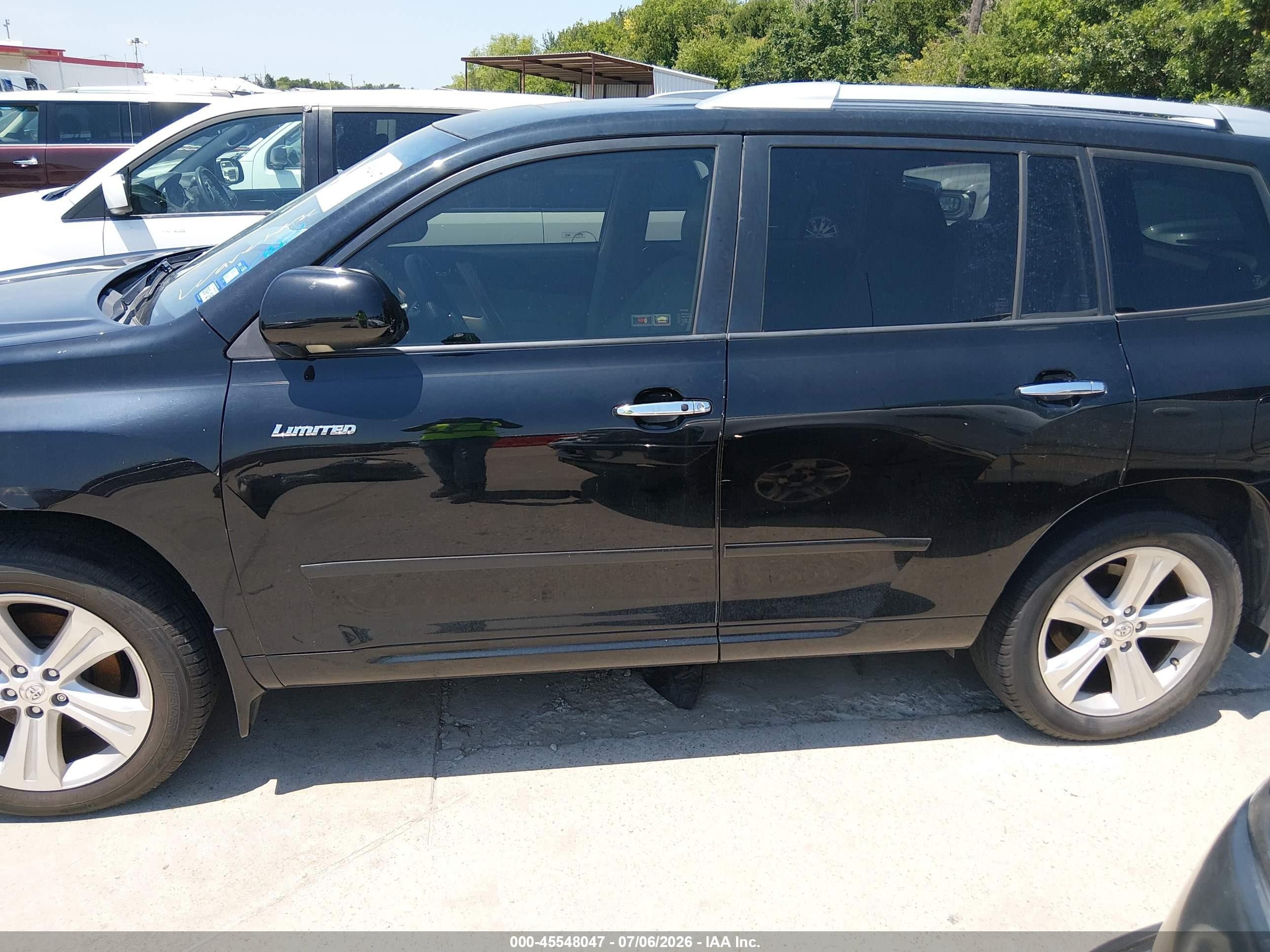 2008 Toyota Highlander Limited Черный vin: JTEDS42A182022657