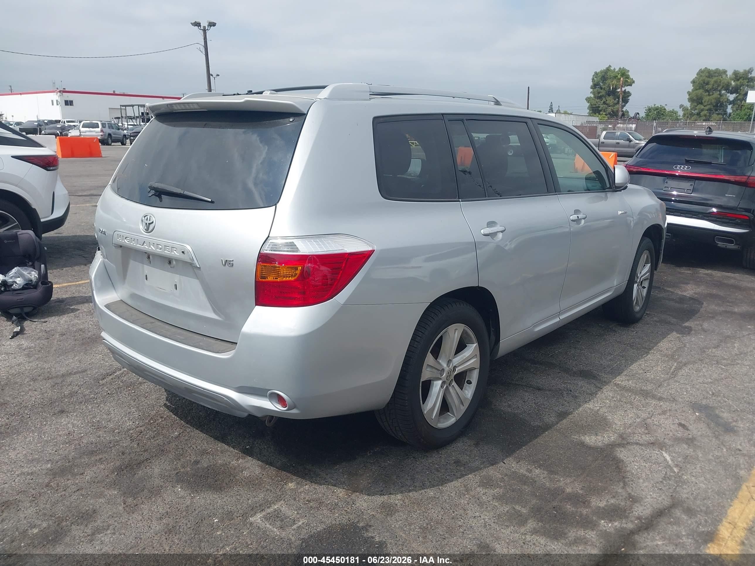 2009 Toyota Highlander Limited Silver vin: JTEDS42A192072475
