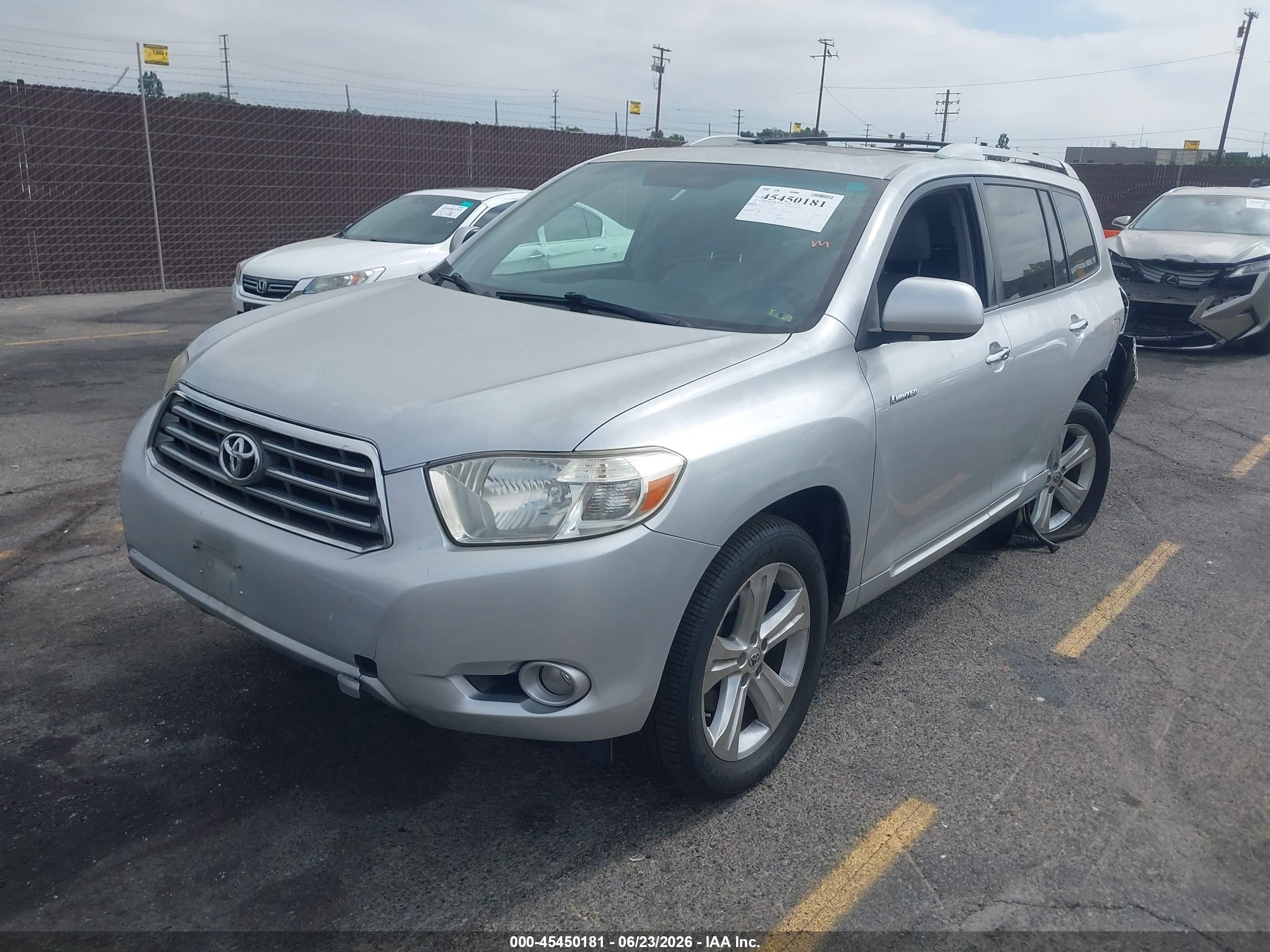 2009 Toyota Highlander Limited Silver vin: JTEDS42A192072475