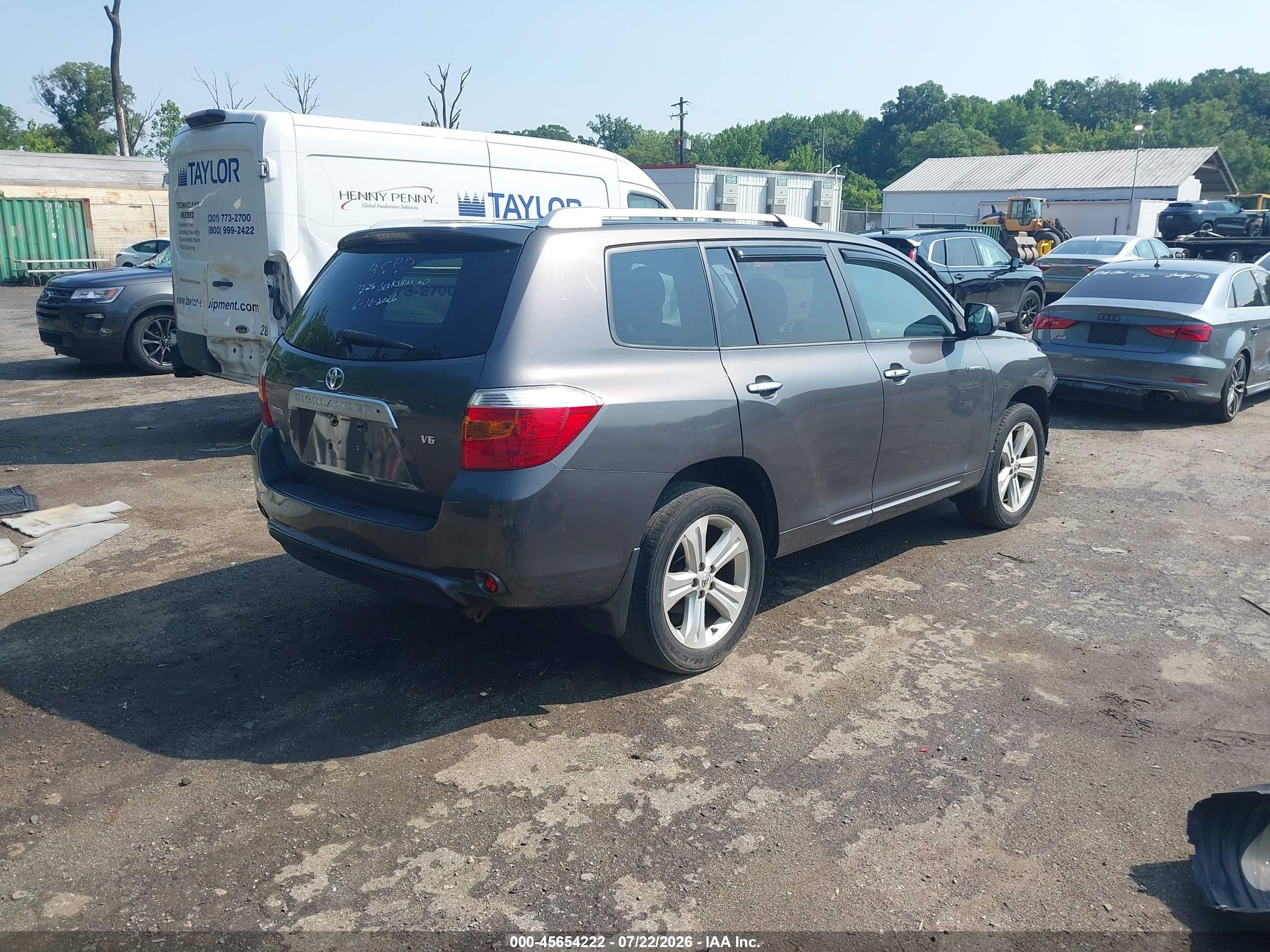 2008 Toyota Highlander Limited Gray vin: JTEDS42A282054775