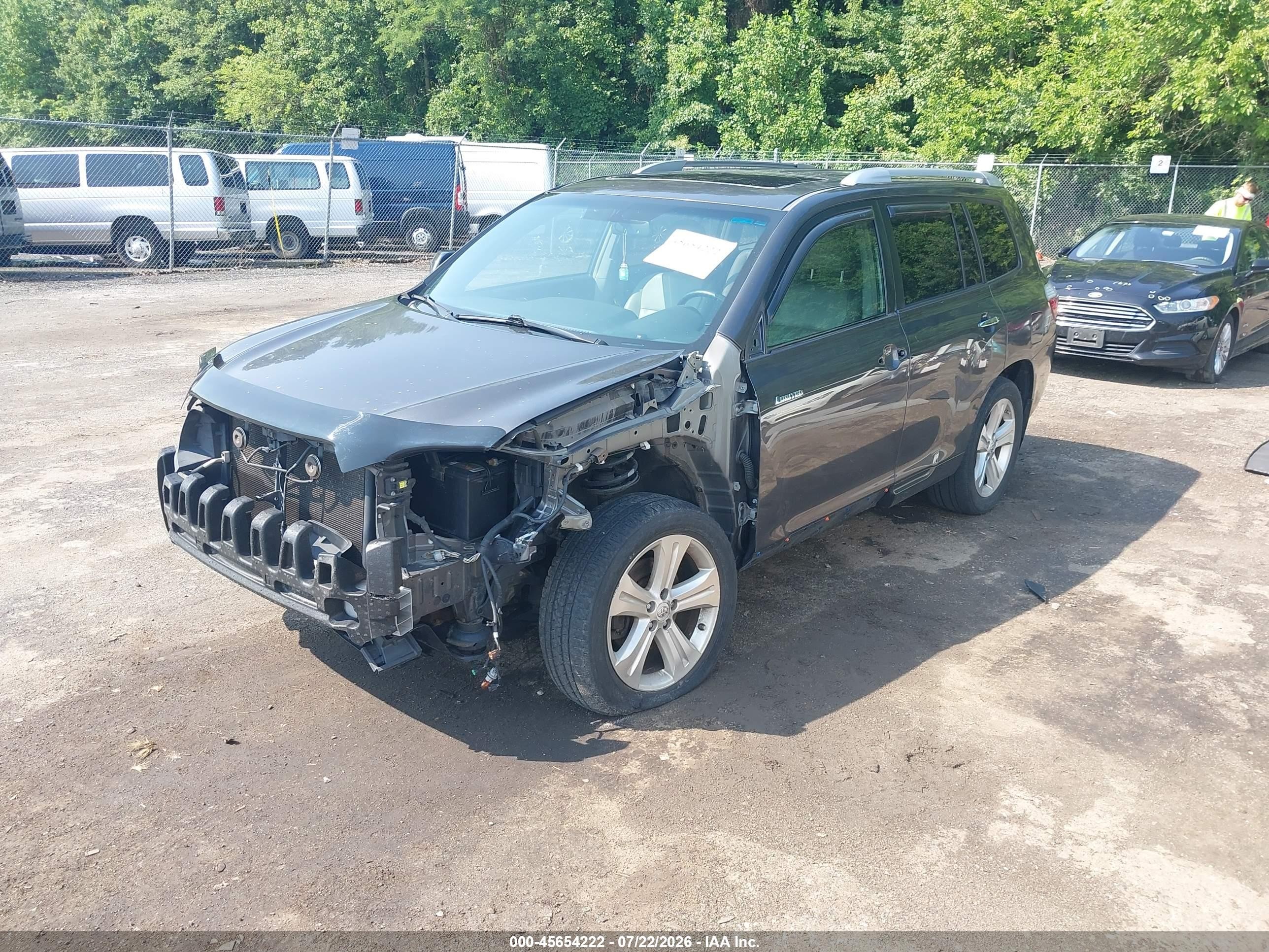 2008 Toyota Highlander Limited Gray vin: JTEDS42A282054775