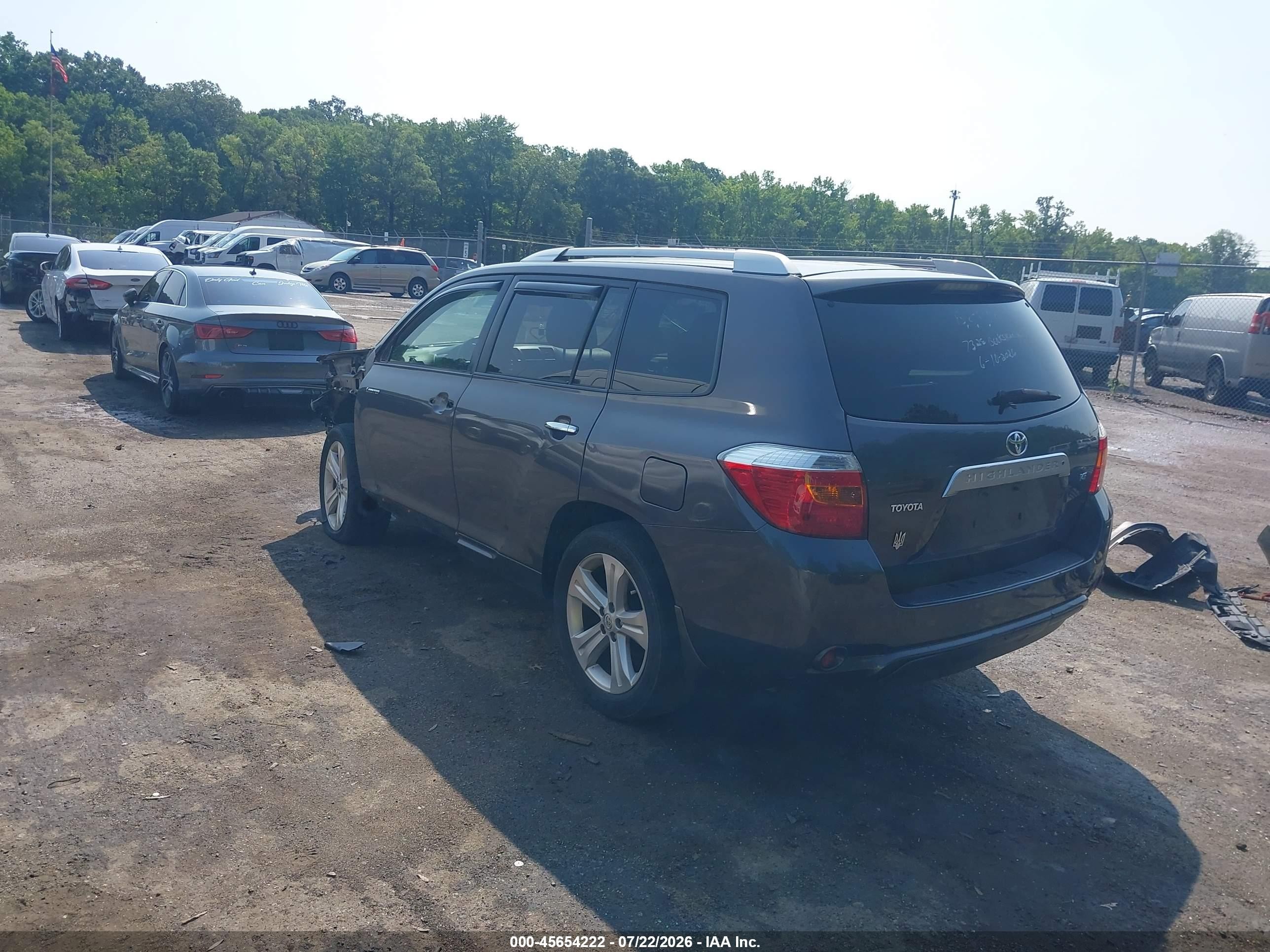 2008 Toyota Highlander Limited Gray vin: JTEDS42A282054775