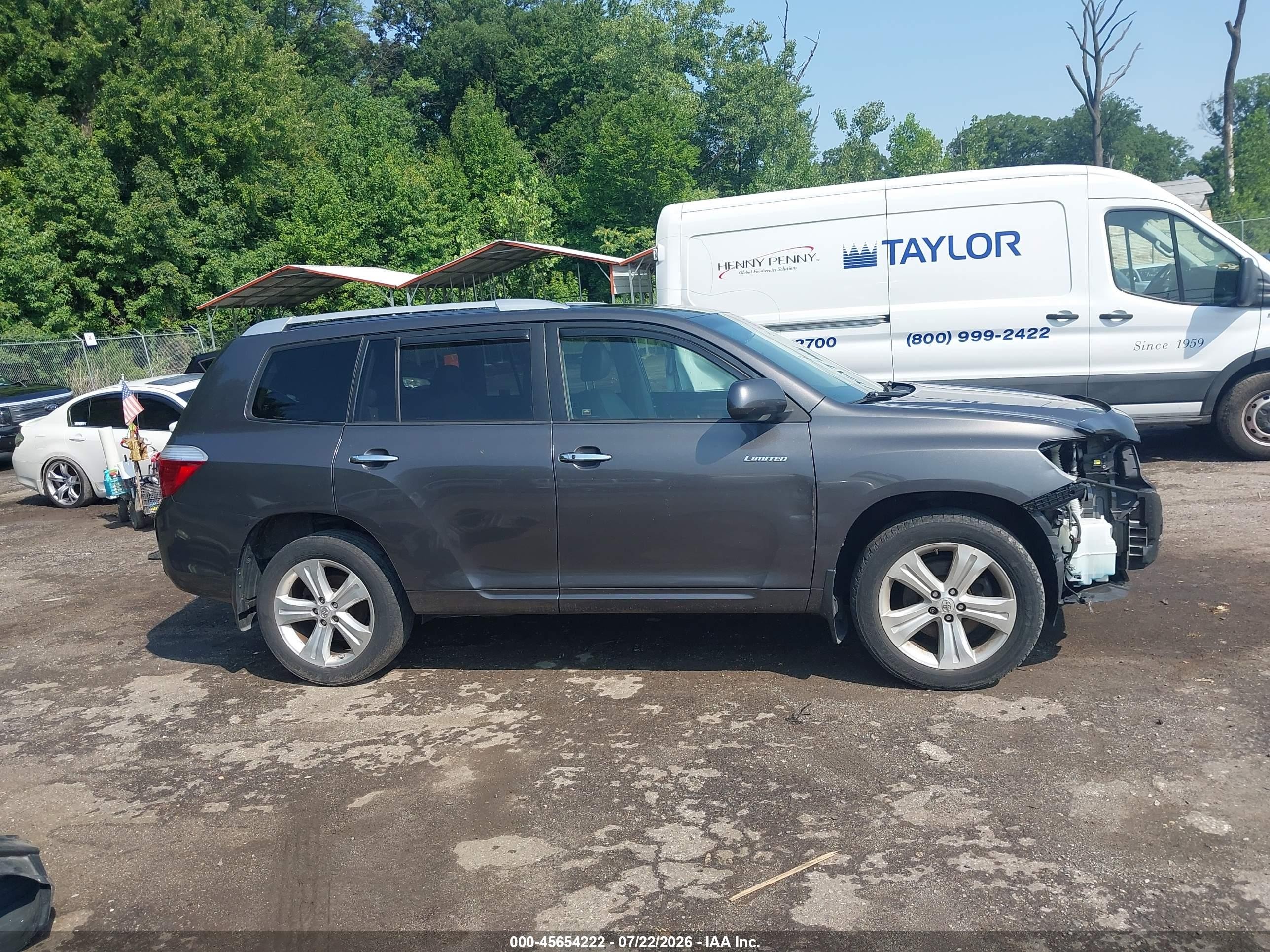2008 Toyota Highlander Limited Gray vin: JTEDS42A282054775