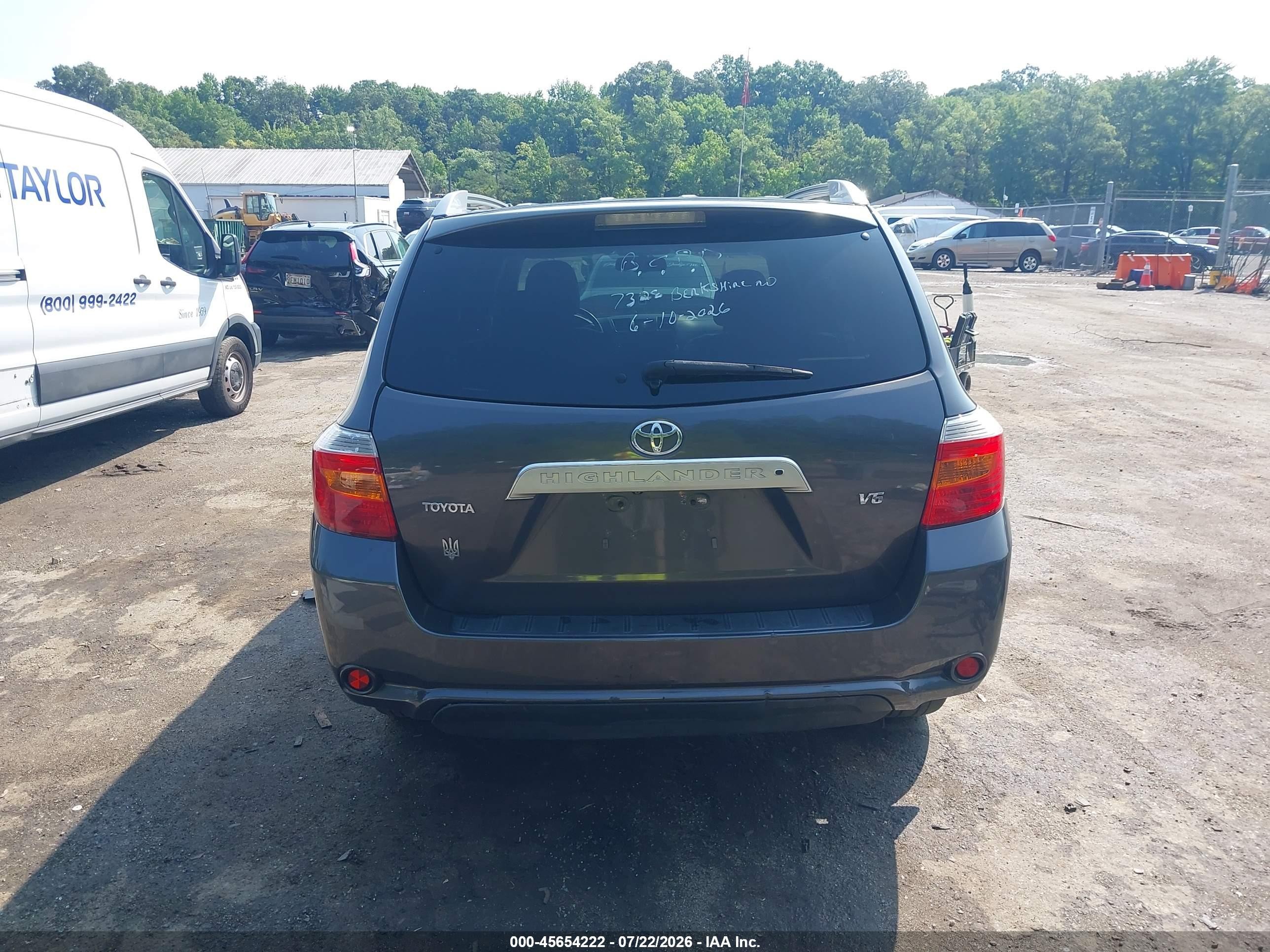 2008 Toyota Highlander Limited Gray vin: JTEDS42A282054775