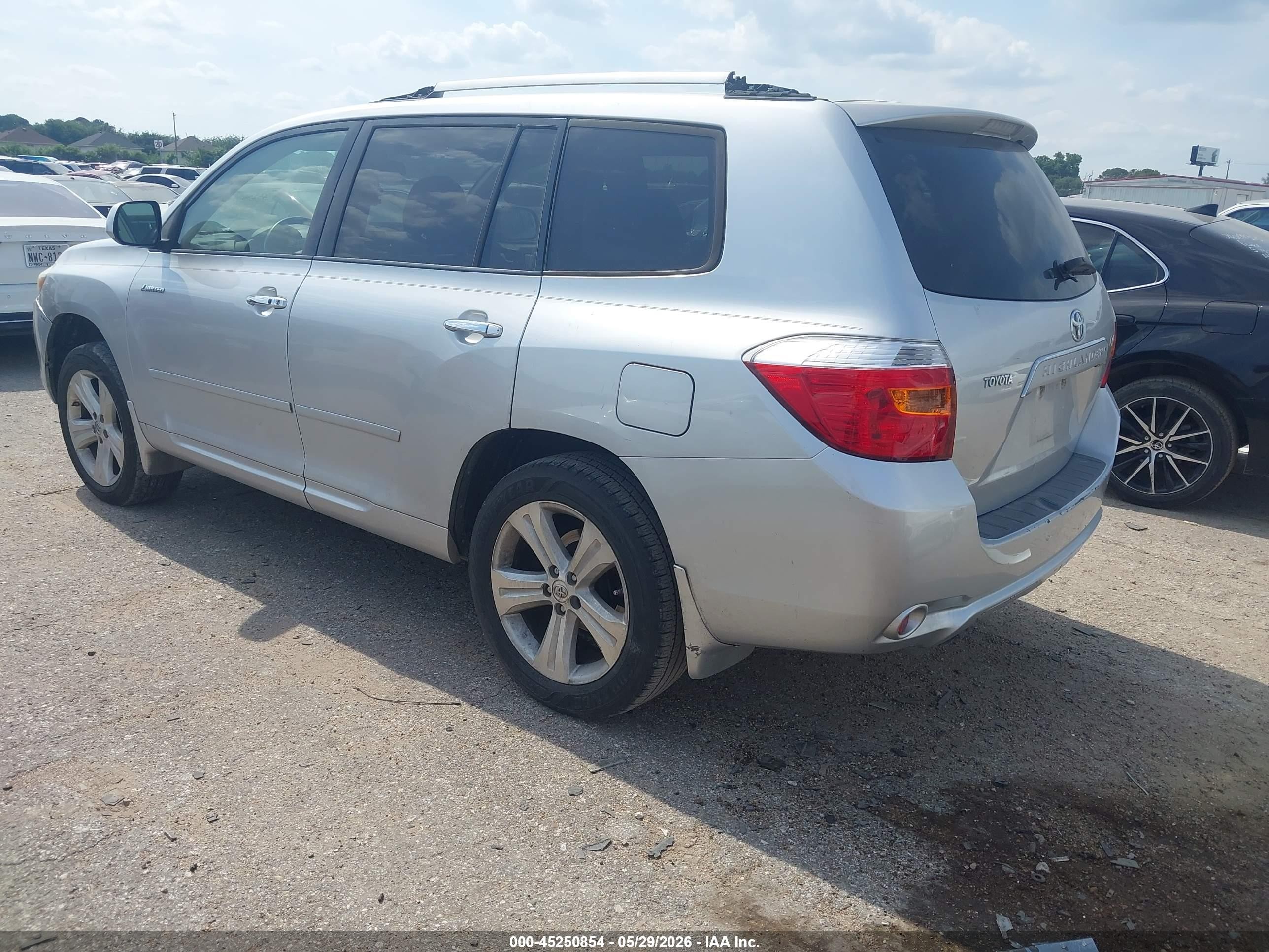 2008 Toyota Highlander Limited Silver vin: JTEDS42A282059619