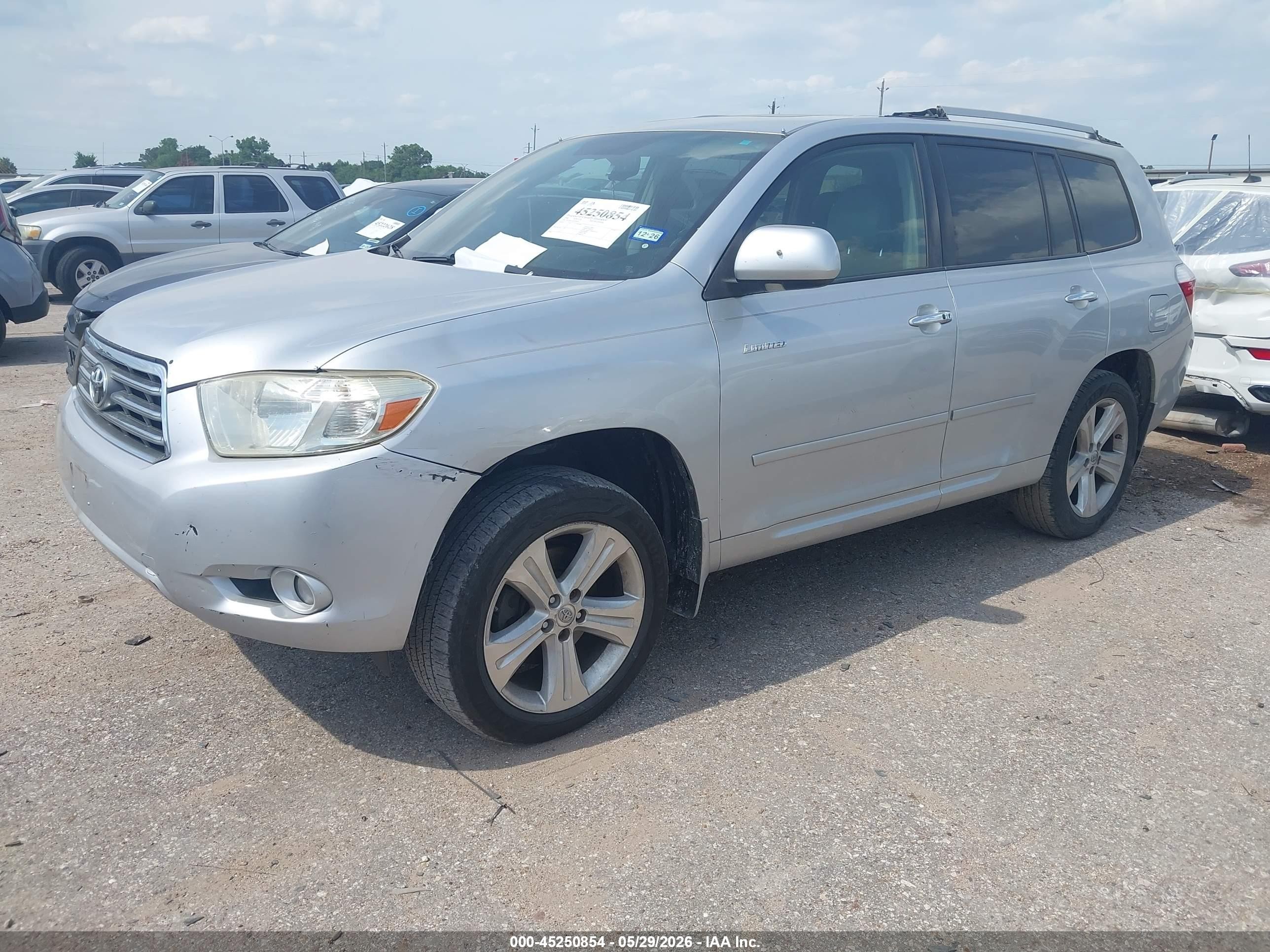2008 Toyota Highlander Limited Silver vin: JTEDS42A282059619