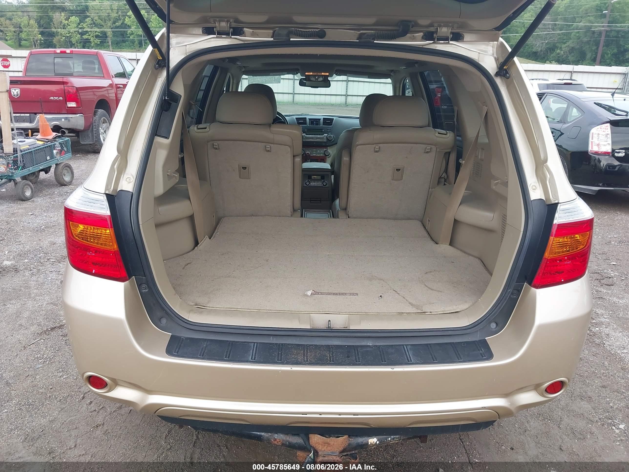 2008 Toyota Highlander Limited Желто-коричневый vin: JTEDS42A282067722