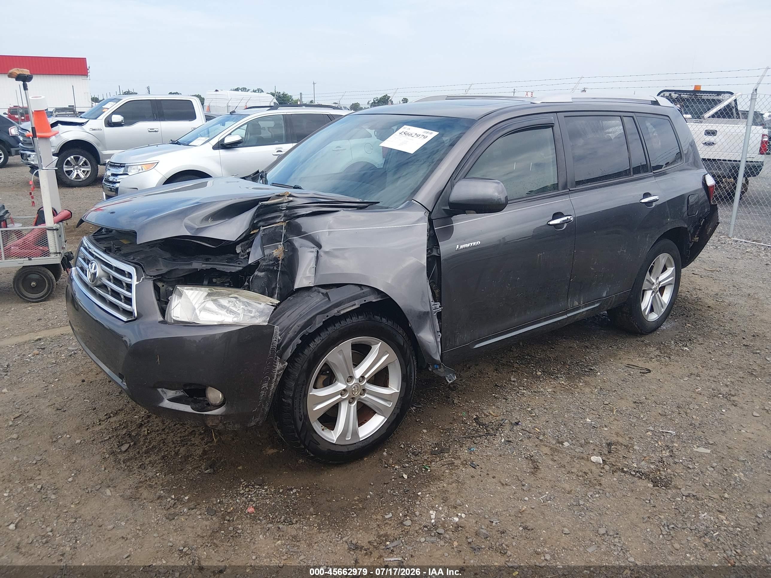 2009 Toyota Highlander Limited Gray vin: JTEDS42A292075997