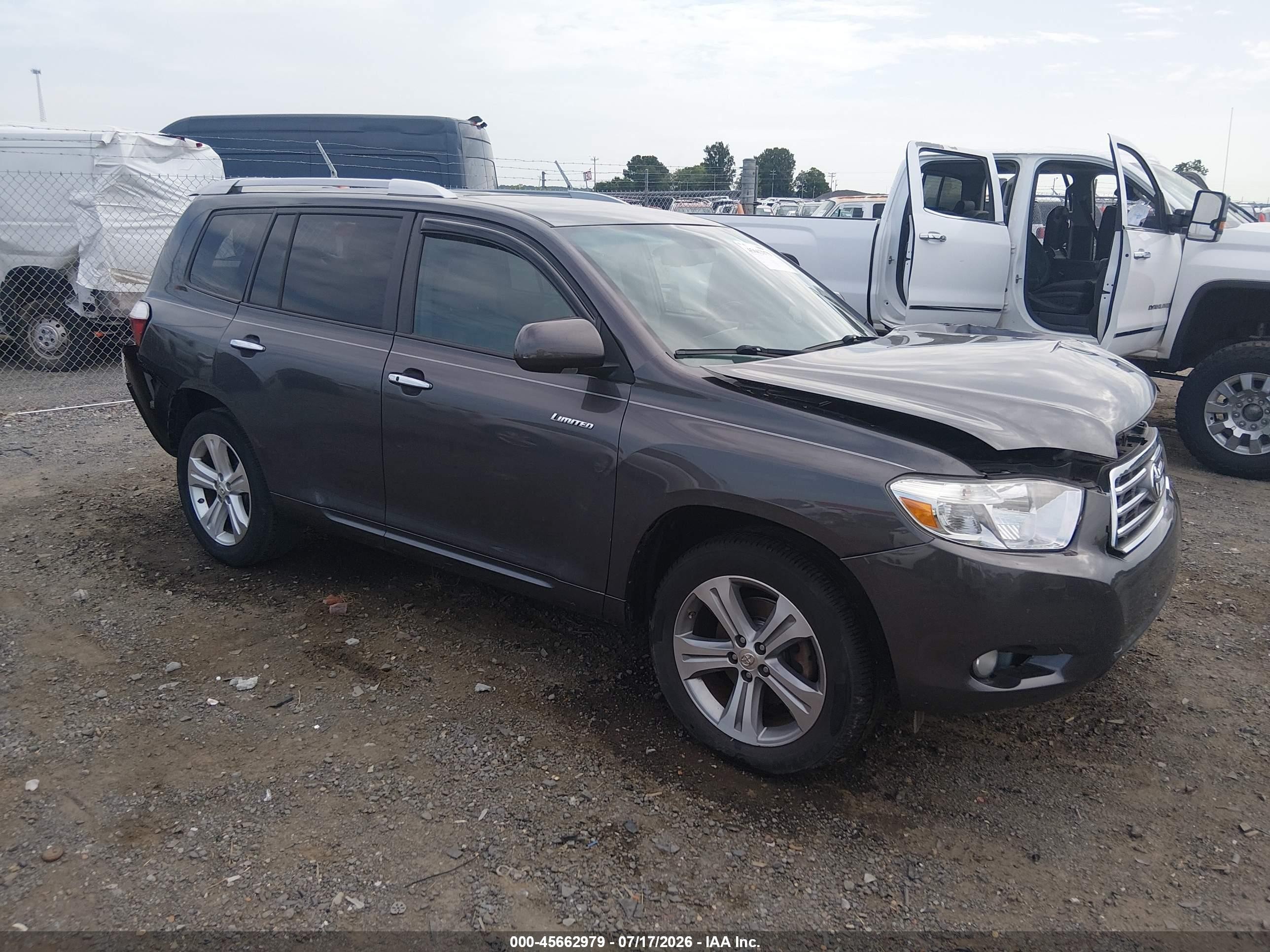 2009 Toyota Highlander Limited Gray vin: JTEDS42A292075997