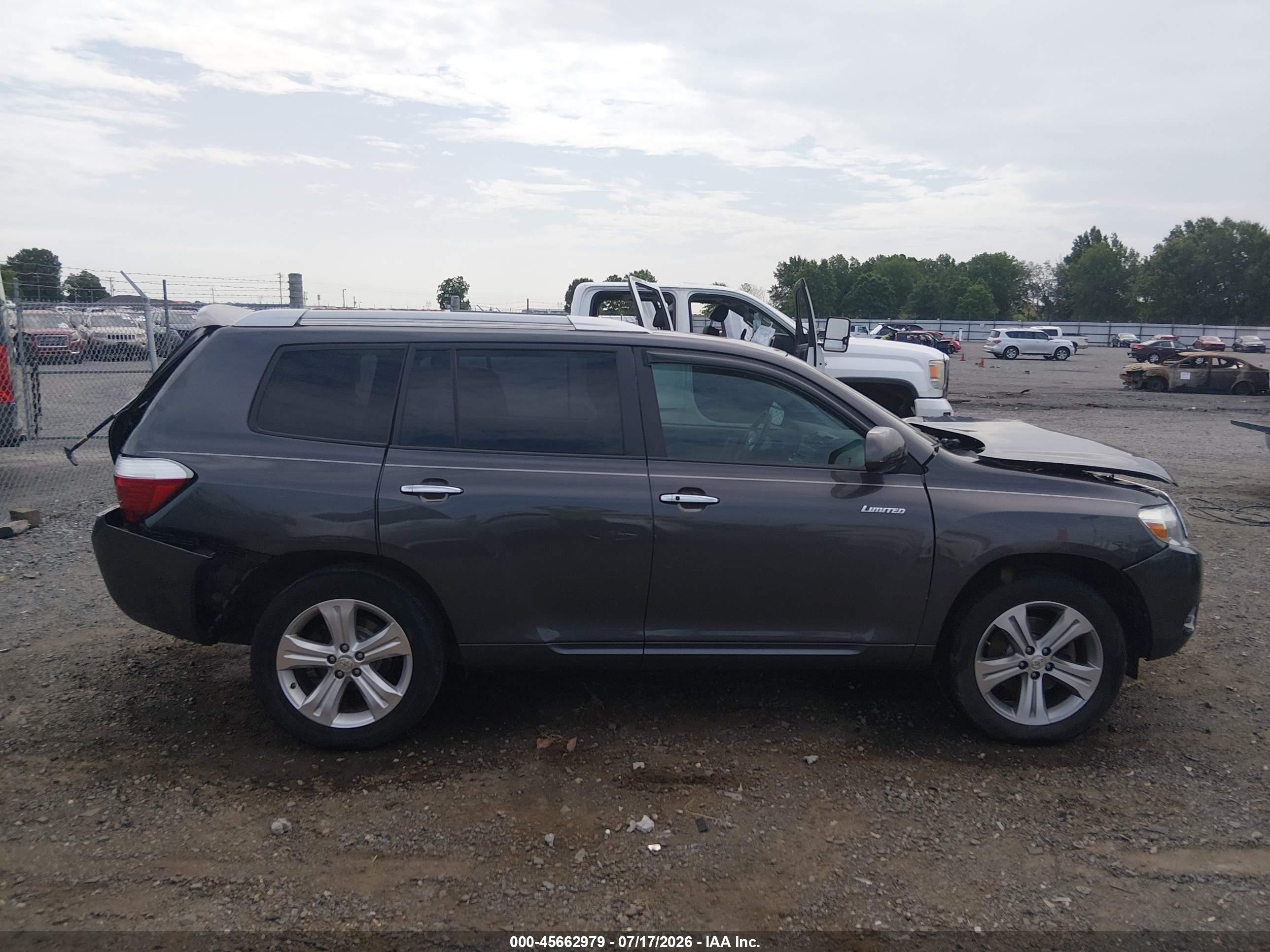 2009 Toyota Highlander Limited Gray vin: JTEDS42A292075997