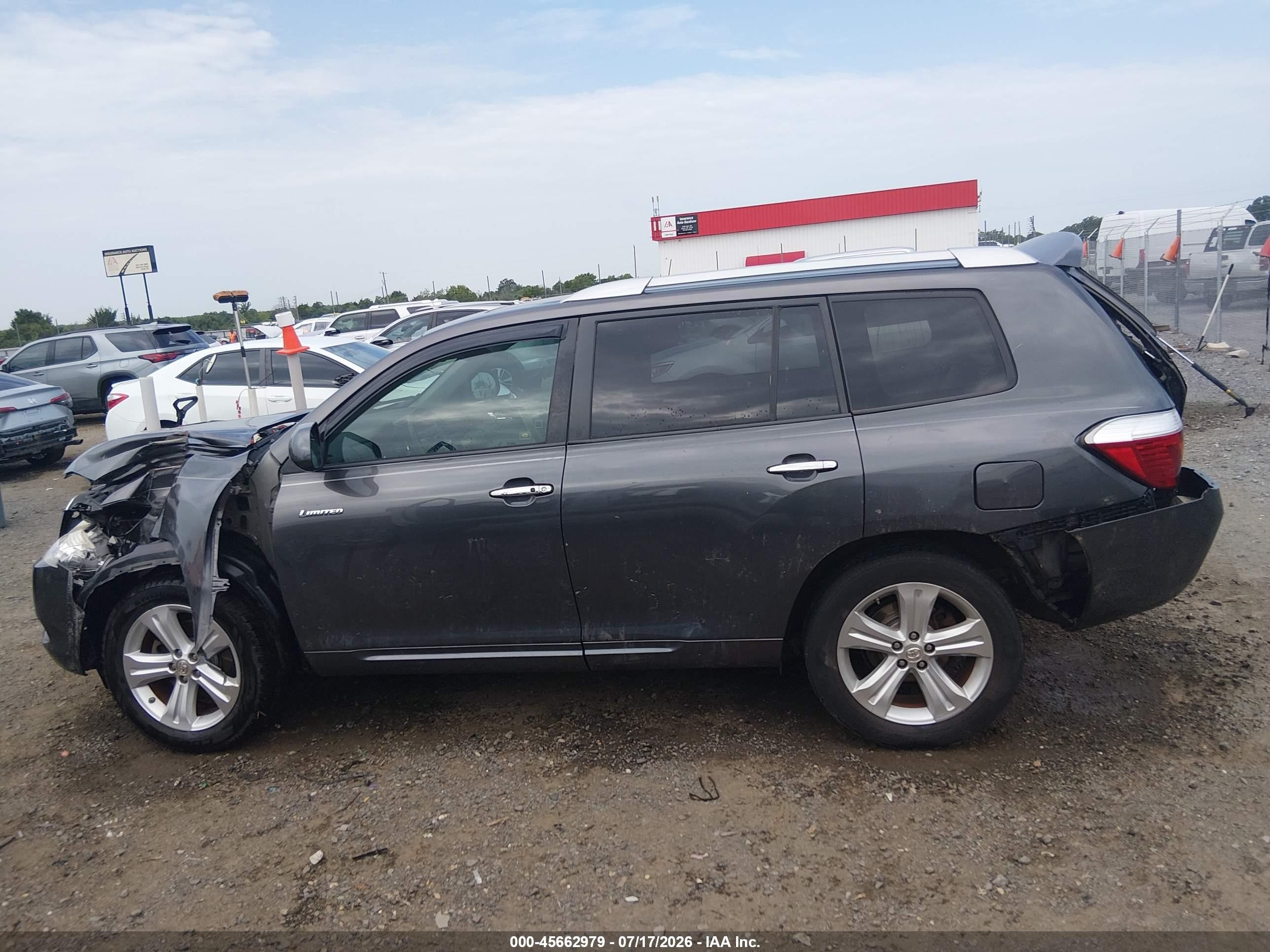 2009 Toyota Highlander Limited Gray vin: JTEDS42A292075997