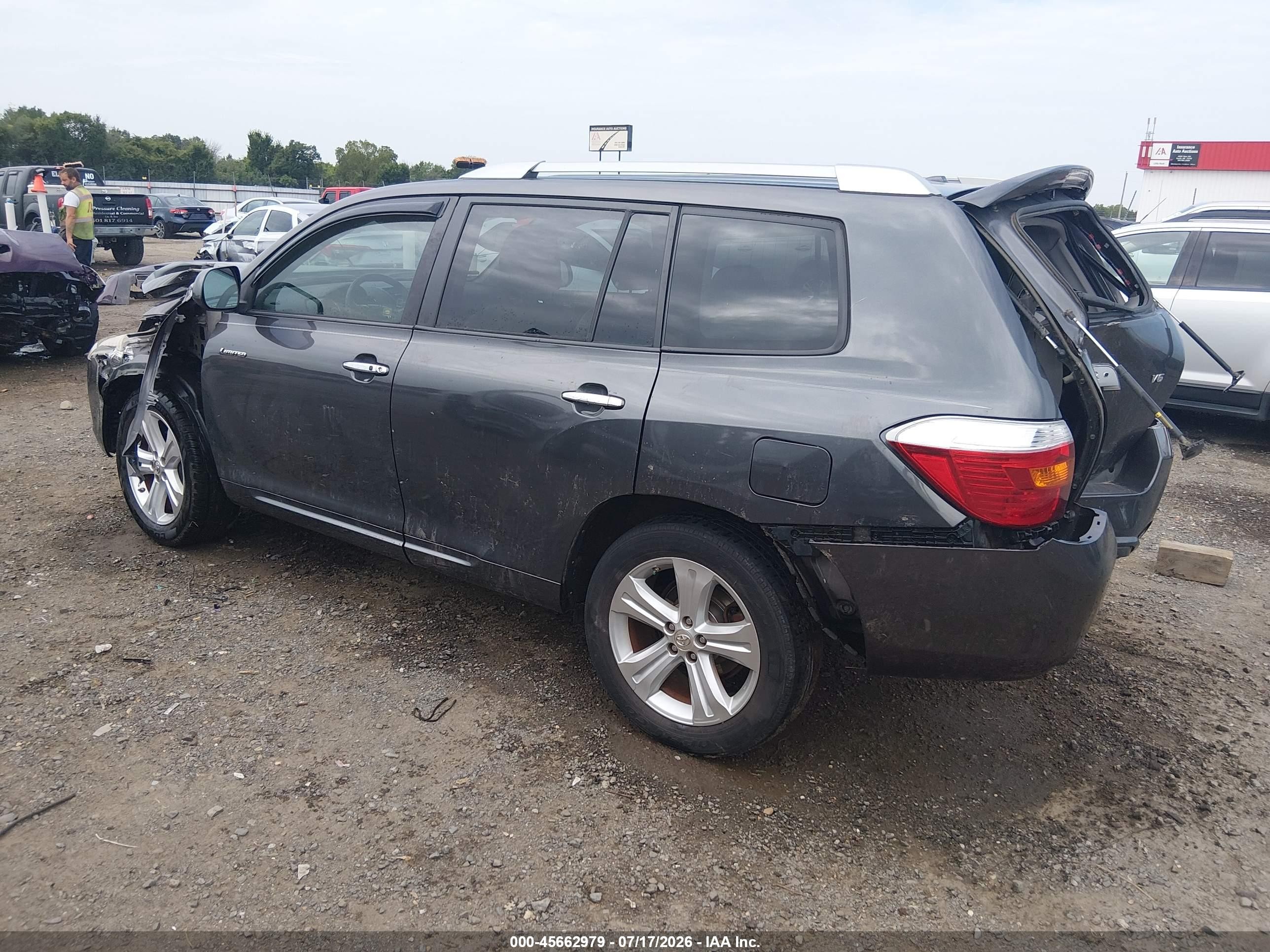 2009 Toyota Highlander Limited Gray vin: JTEDS42A292075997