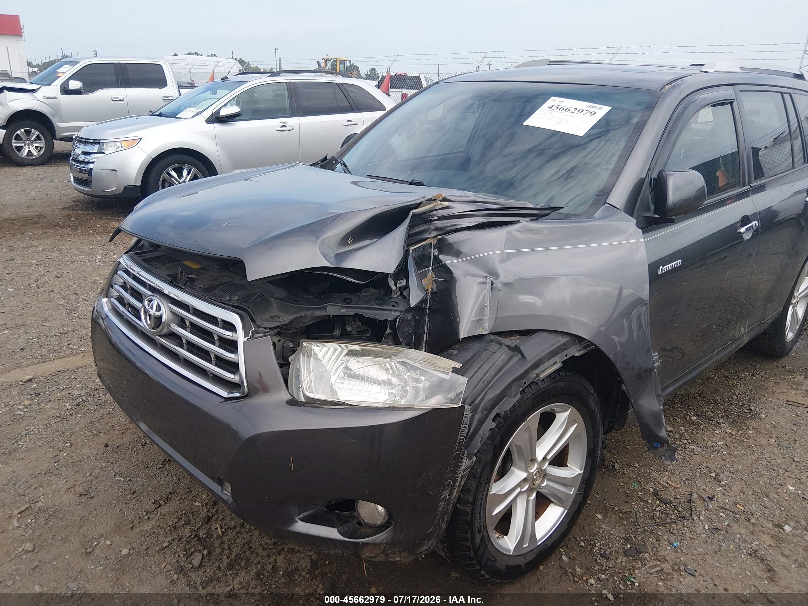 2009 Toyota Highlander Limited Gray vin: JTEDS42A292075997