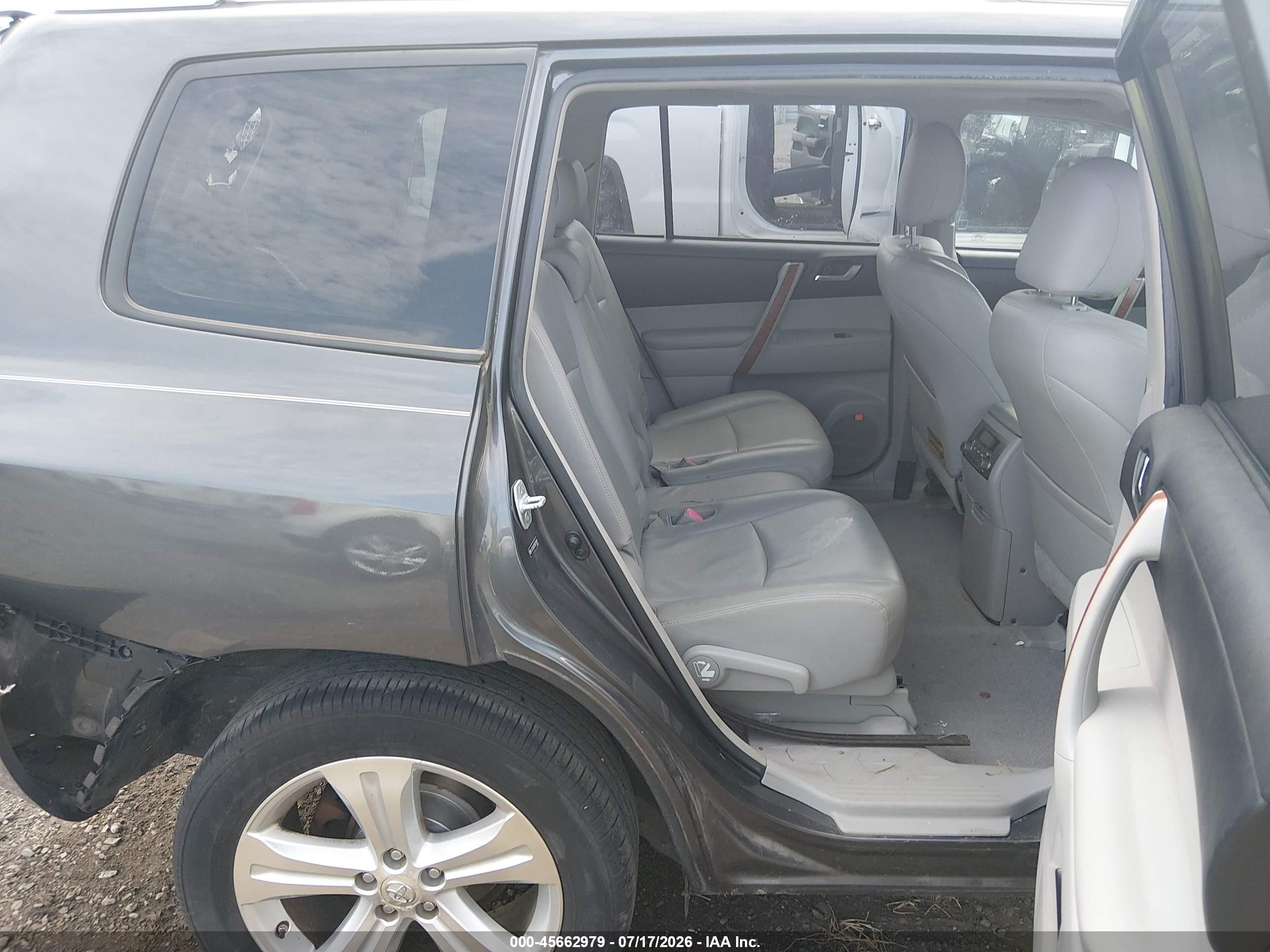 2009 Toyota Highlander Limited Gray vin: JTEDS42A292075997