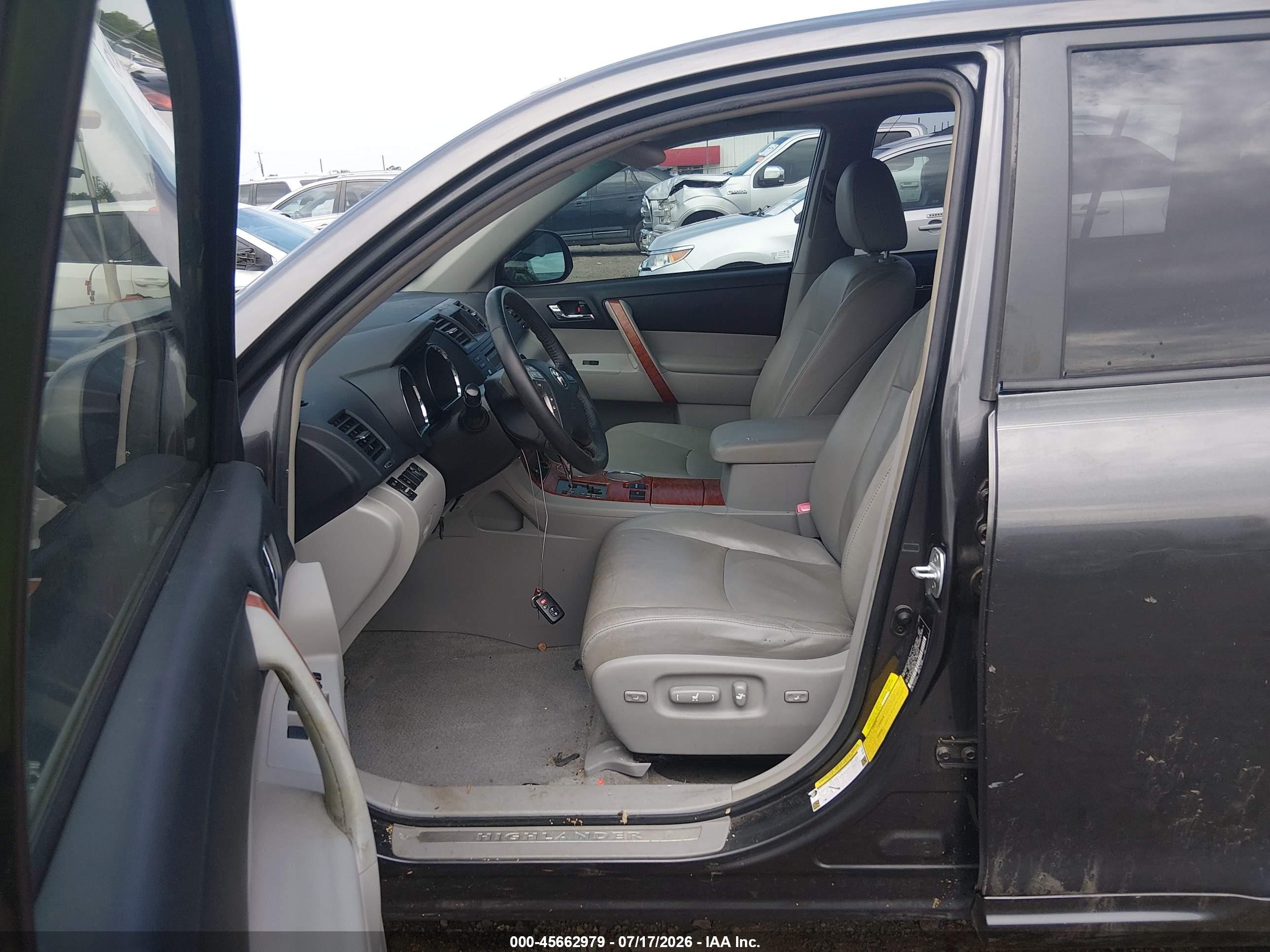 2009 Toyota Highlander Limited Gray vin: JTEDS42A292075997