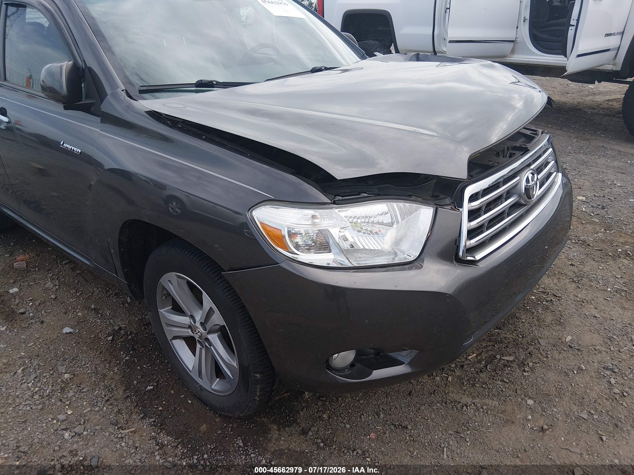 2009 Toyota Highlander Limited Gray vin: JTEDS42A292075997