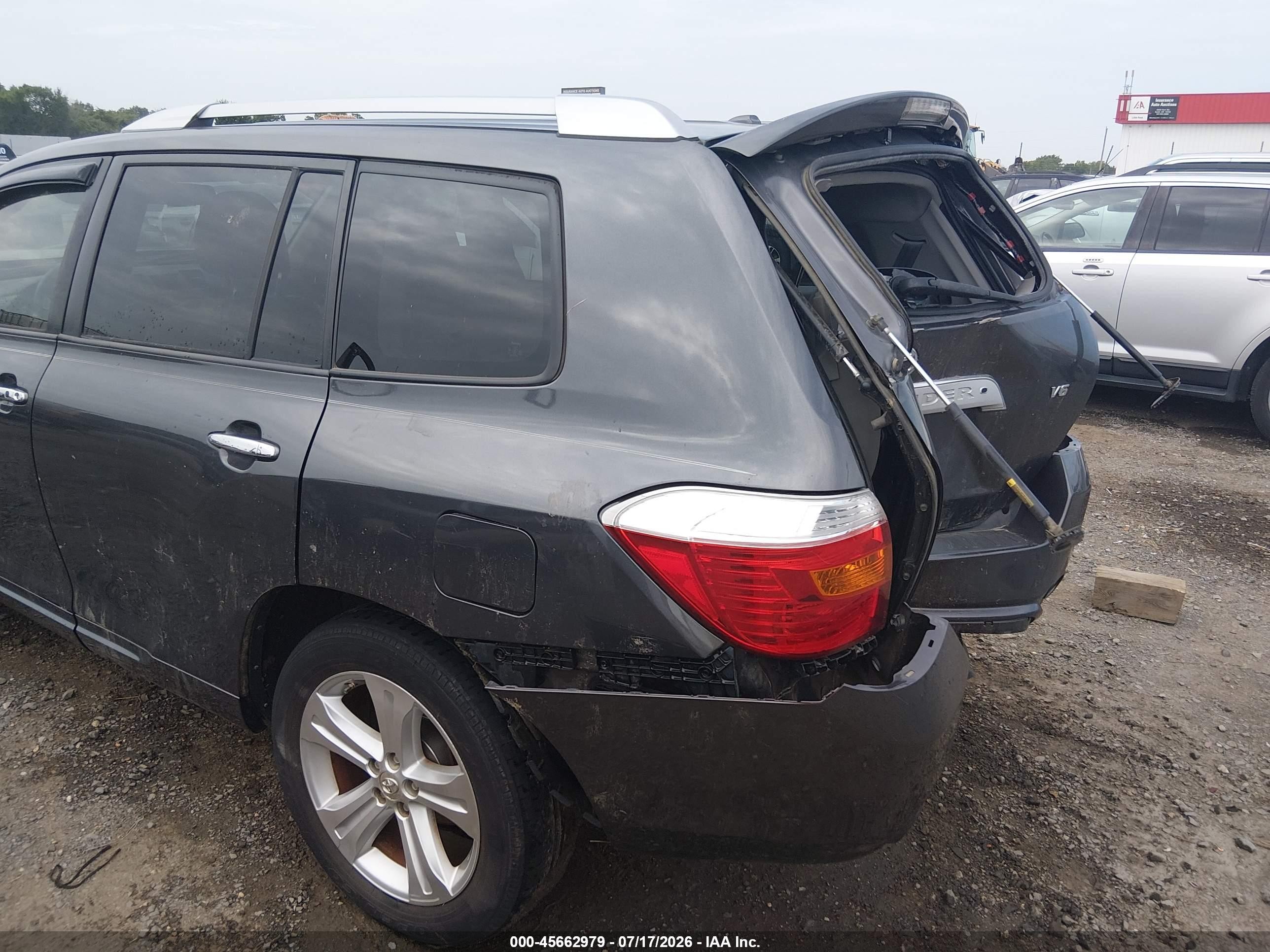 2009 Toyota Highlander Limited Gray vin: JTEDS42A292075997