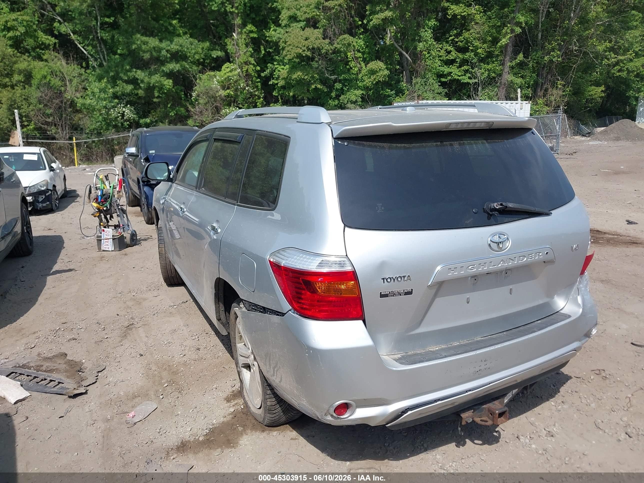 2009 Toyota Highlander Limited Серебряный vin: JTEDS42A292077314
