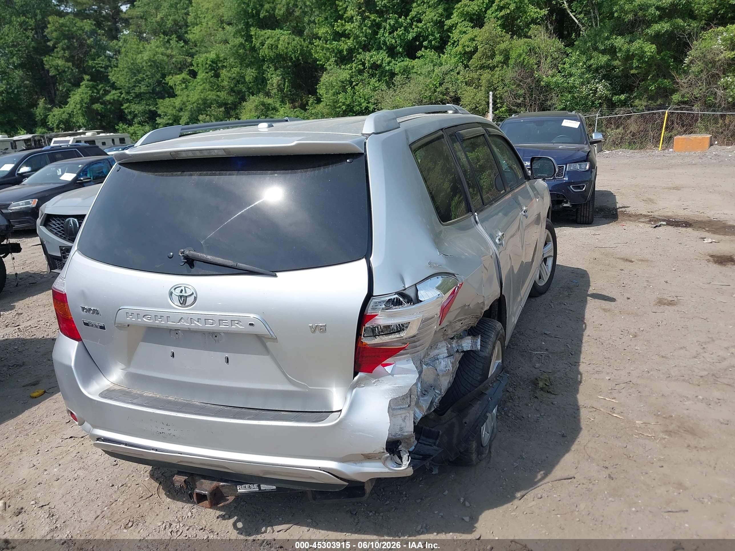 2009 Toyota Highlander Limited Серебряный vin: JTEDS42A292077314