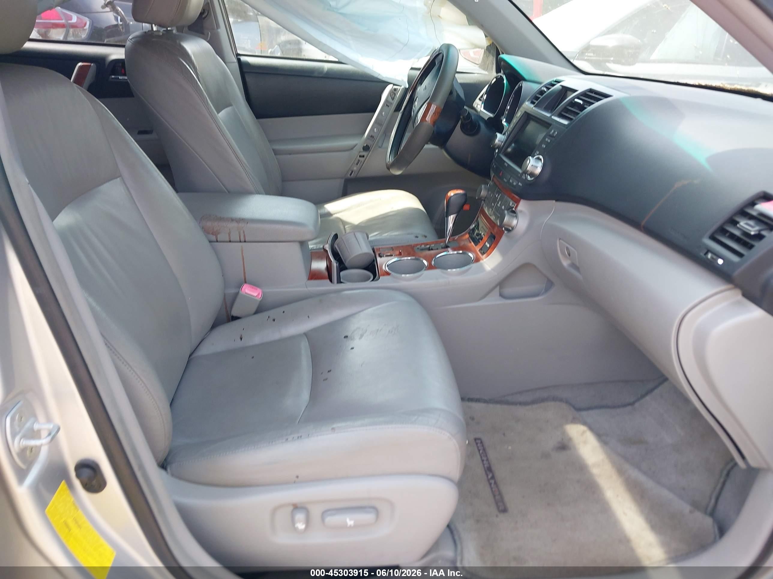 2009 Toyota Highlander Limited Серебряный vin: JTEDS42A292077314