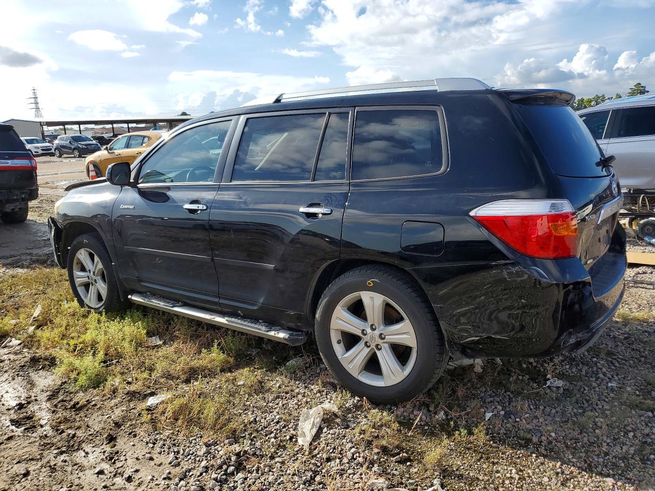 2009 Toyota Highlander Limited Black vin: JTEDS42A292080388