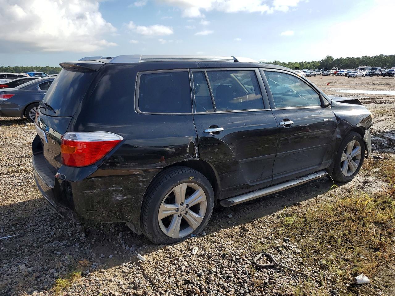 2009 Toyota Highlander Limited Black vin: JTEDS42A292080388